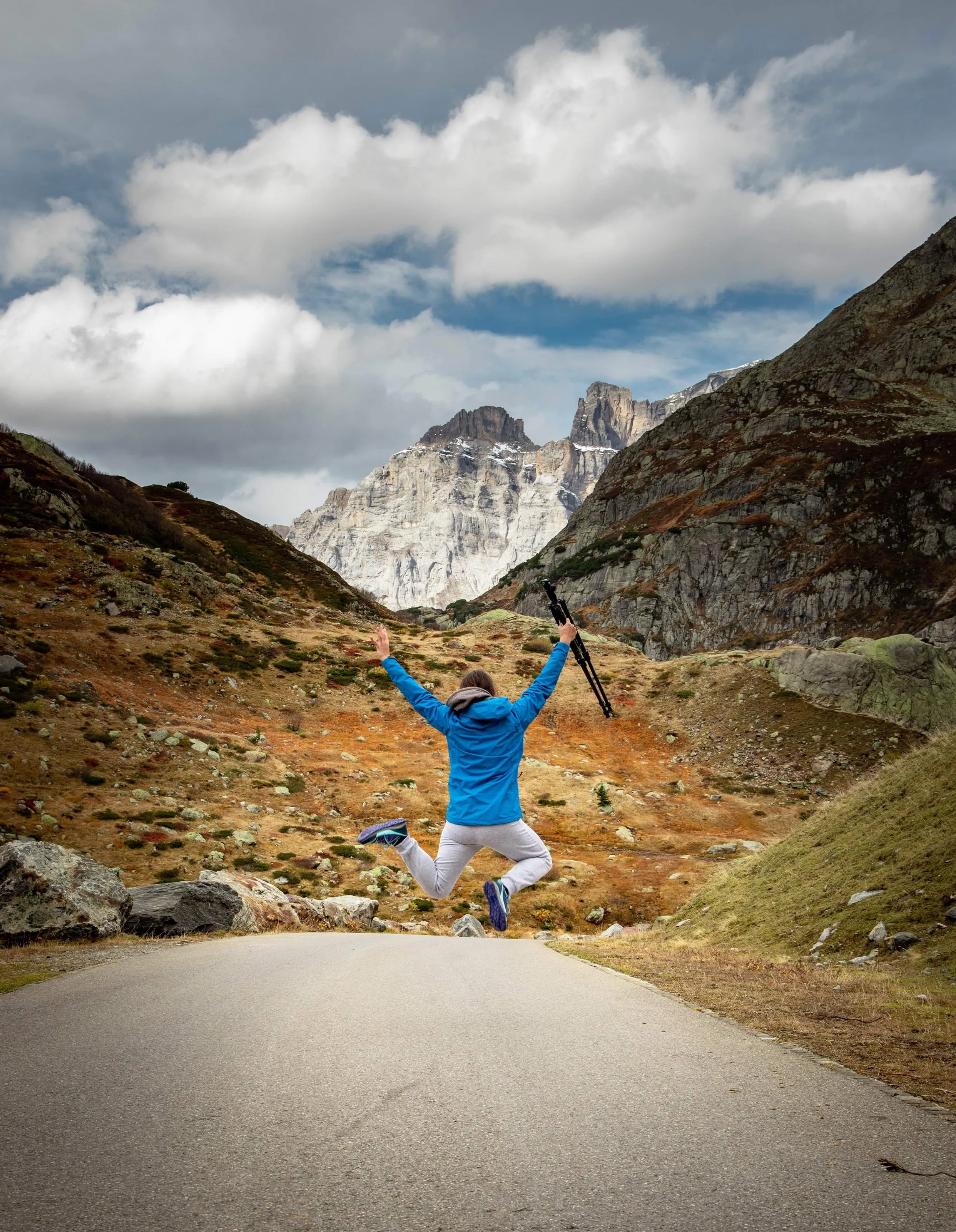 Jumping for joy in this wonderful world
