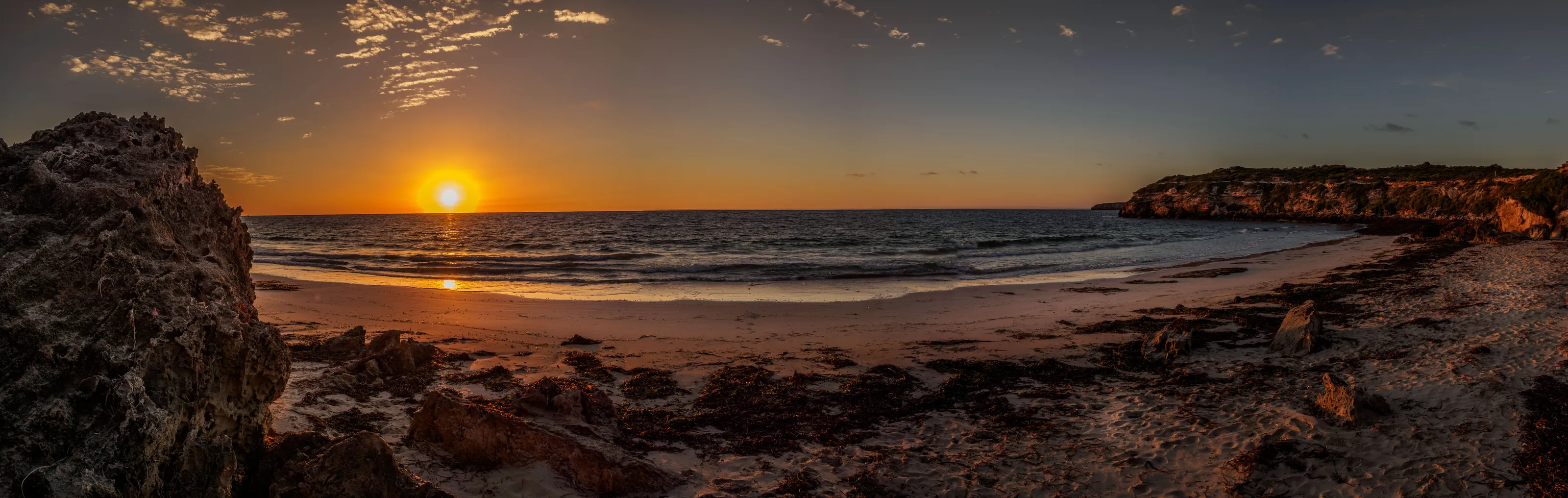 Glow on the beach