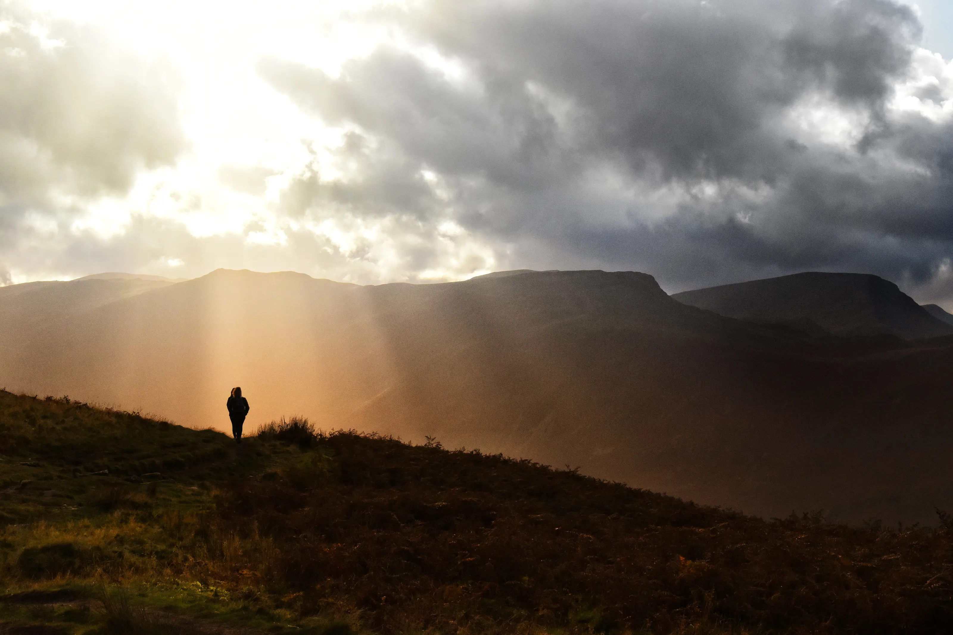 Sun rays of Derwentwater