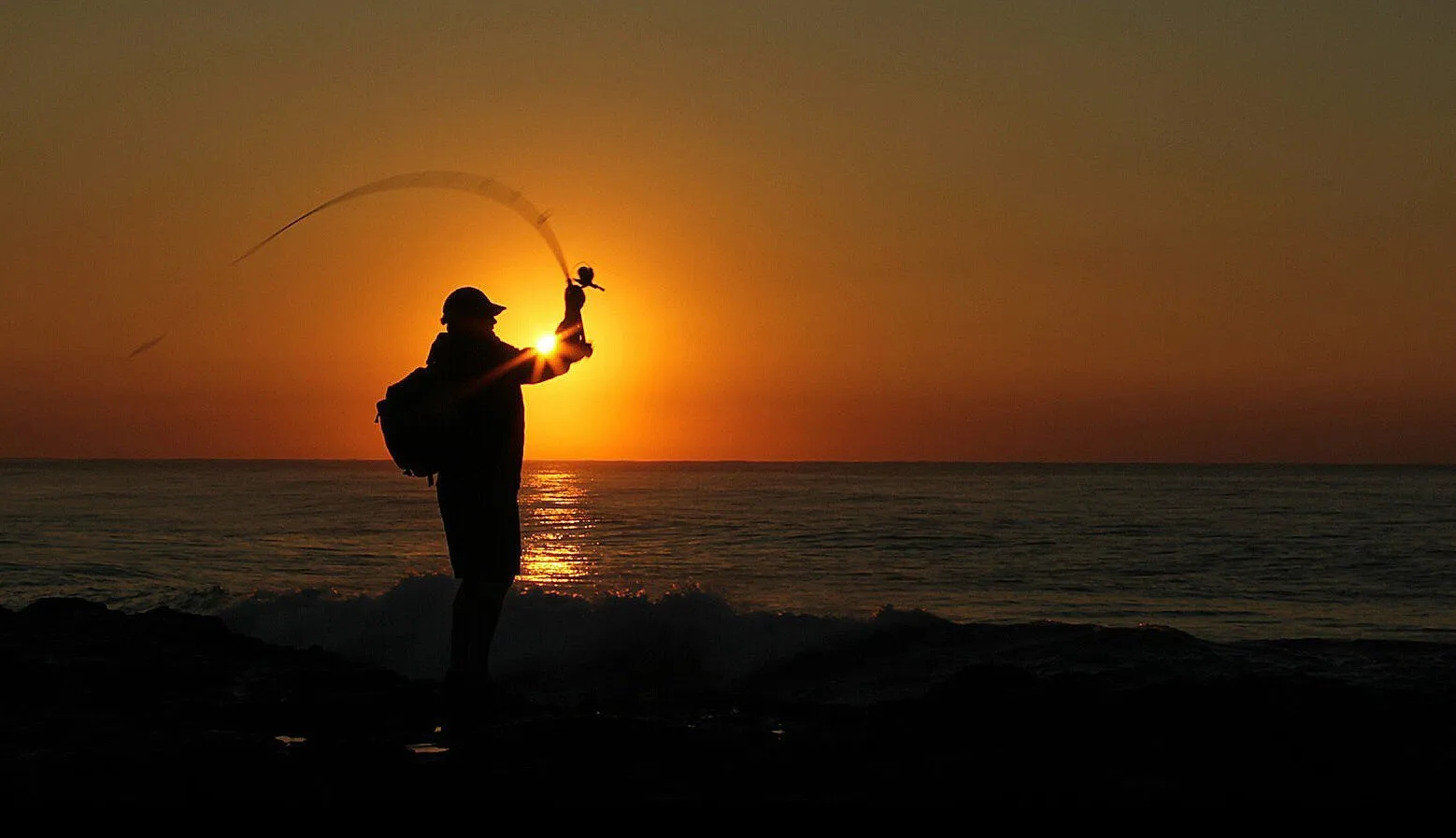 Sunrise fisherman