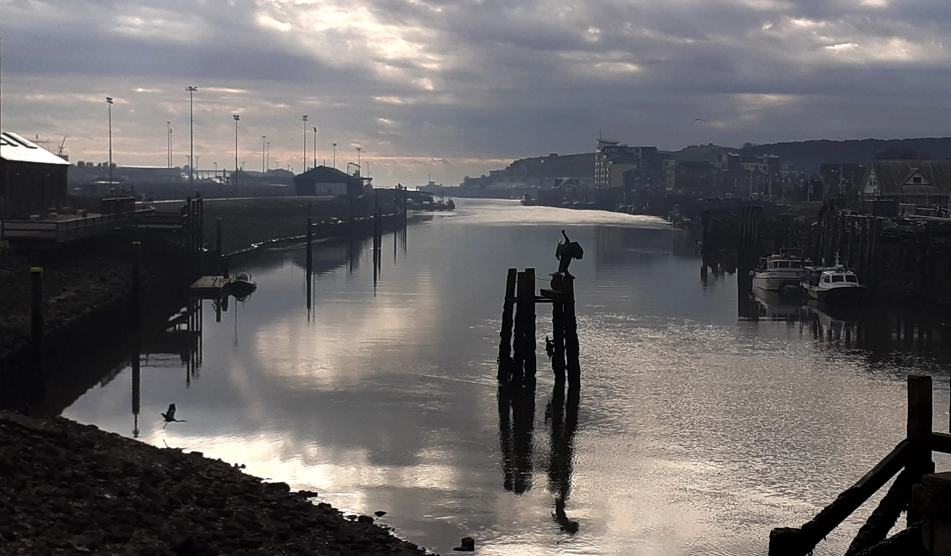 River Ouse, Newhaven, East Sussex.