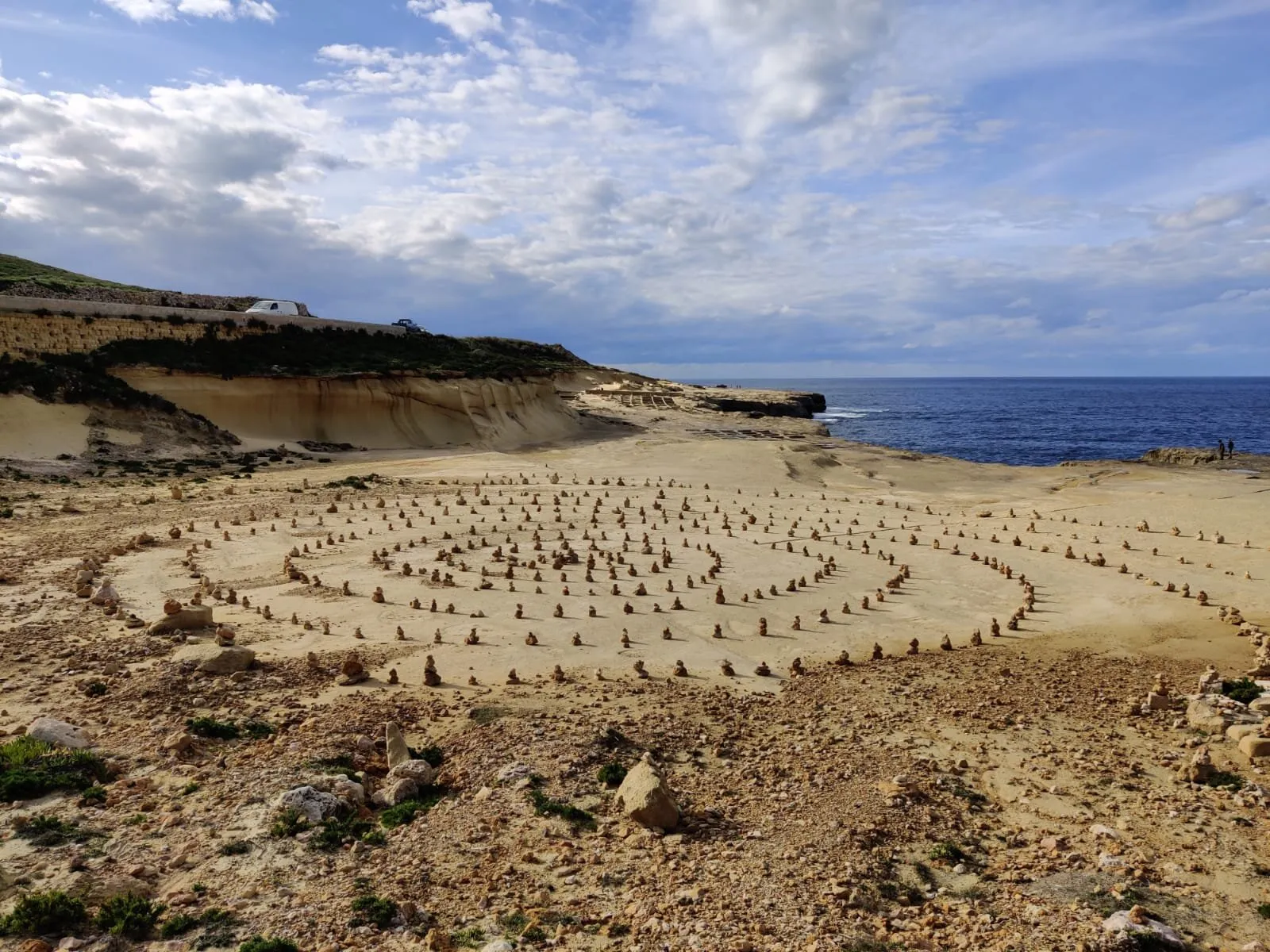 Rock circles at Qbajjar, Malta