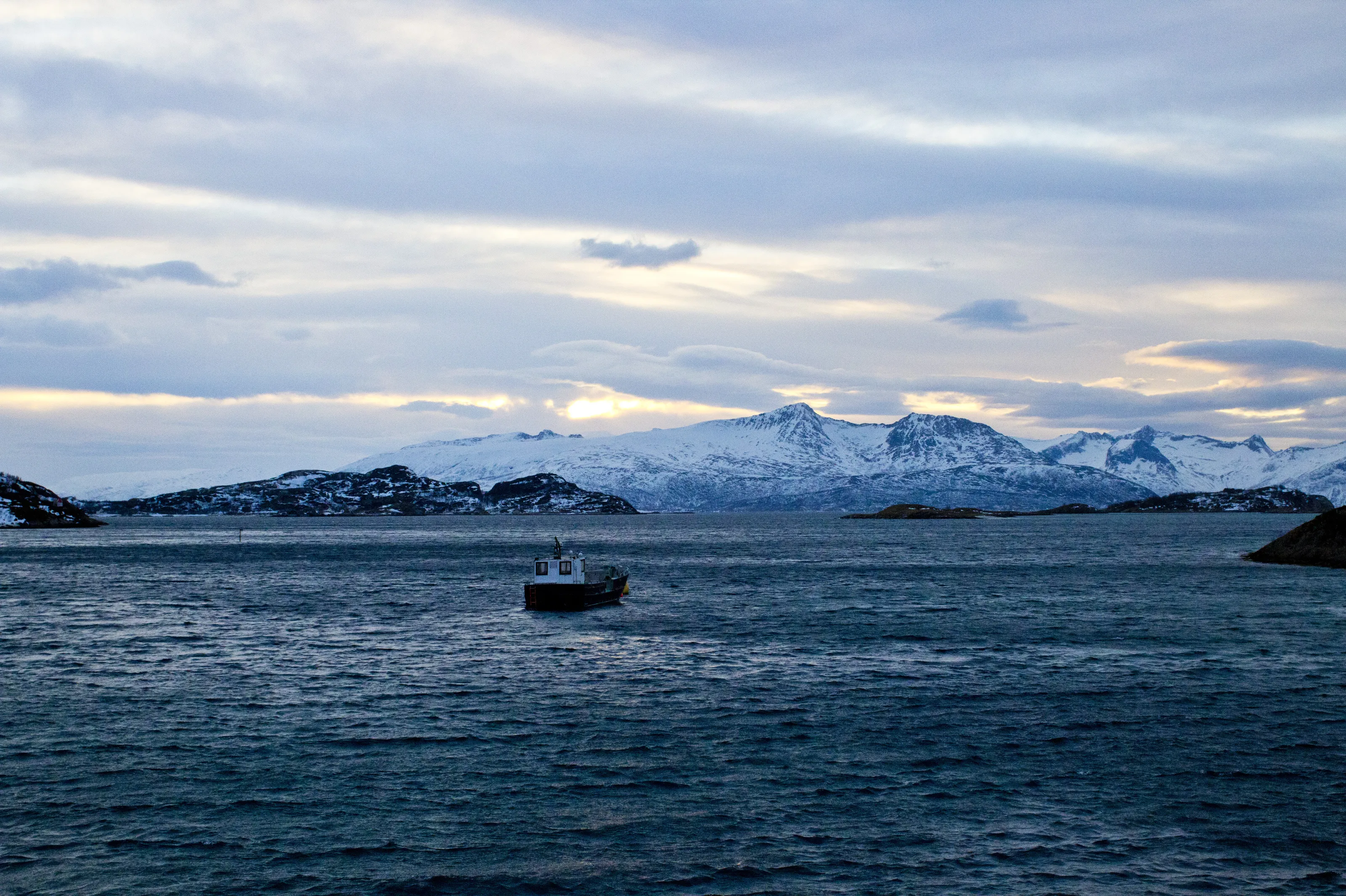Heading out into arctic waters