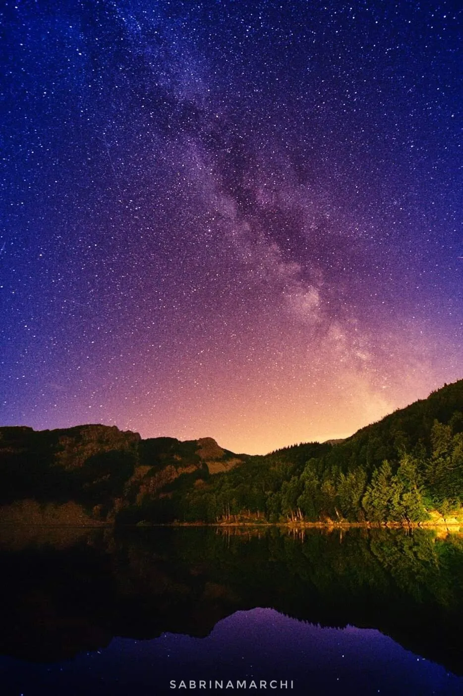 Milky Way in Appennino Mountain