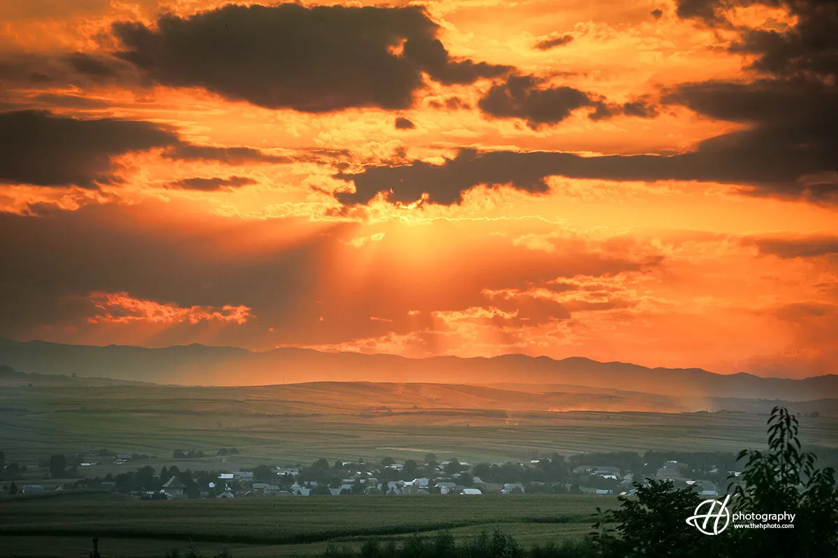 Sunset in Bukovina