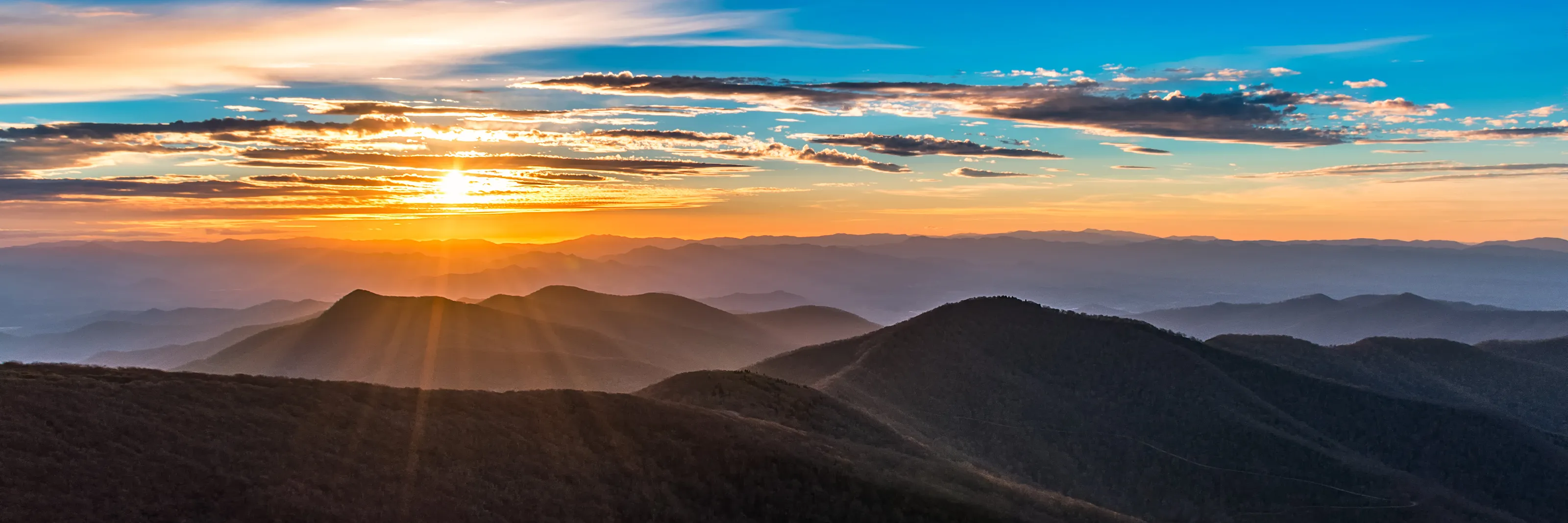 Sunset Panaroma at Craggy Gardens, NC.