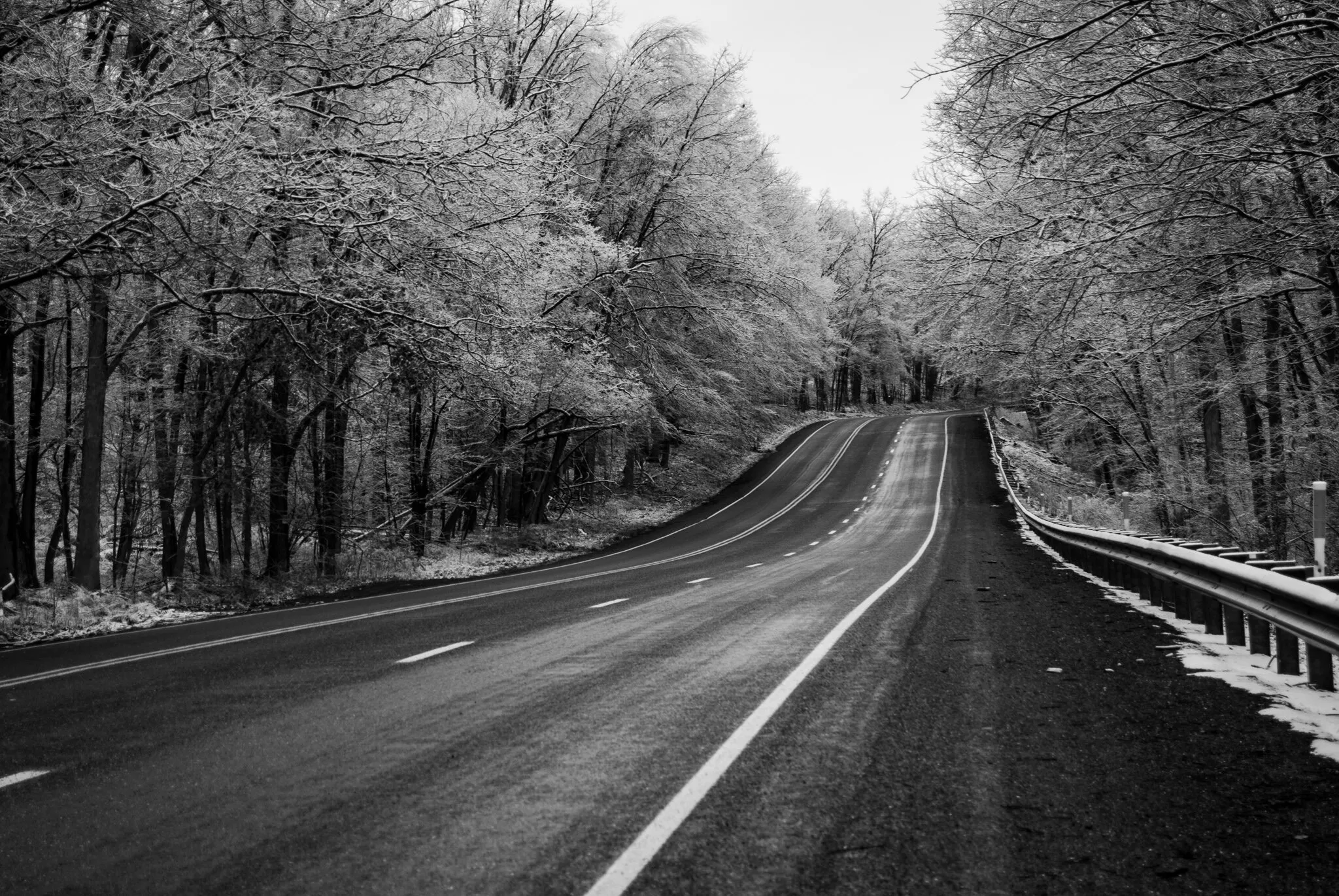 First snowfall of 2019 in Rural Pennsylvania