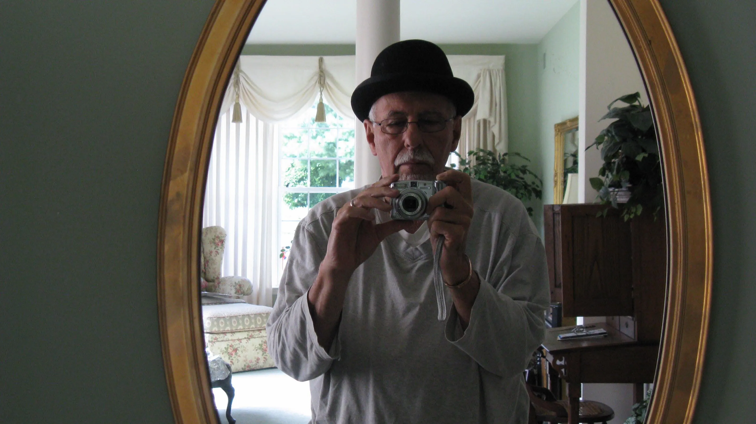 Myself Taking A Self Portrait Wearing My New Hat