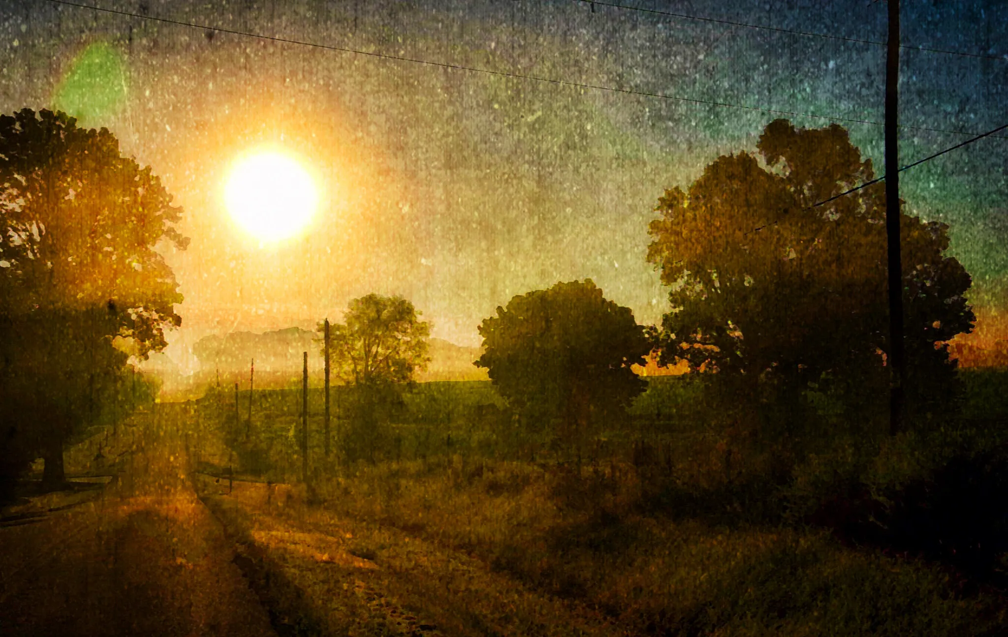 Morning on Wooley Springs Road (Stained)