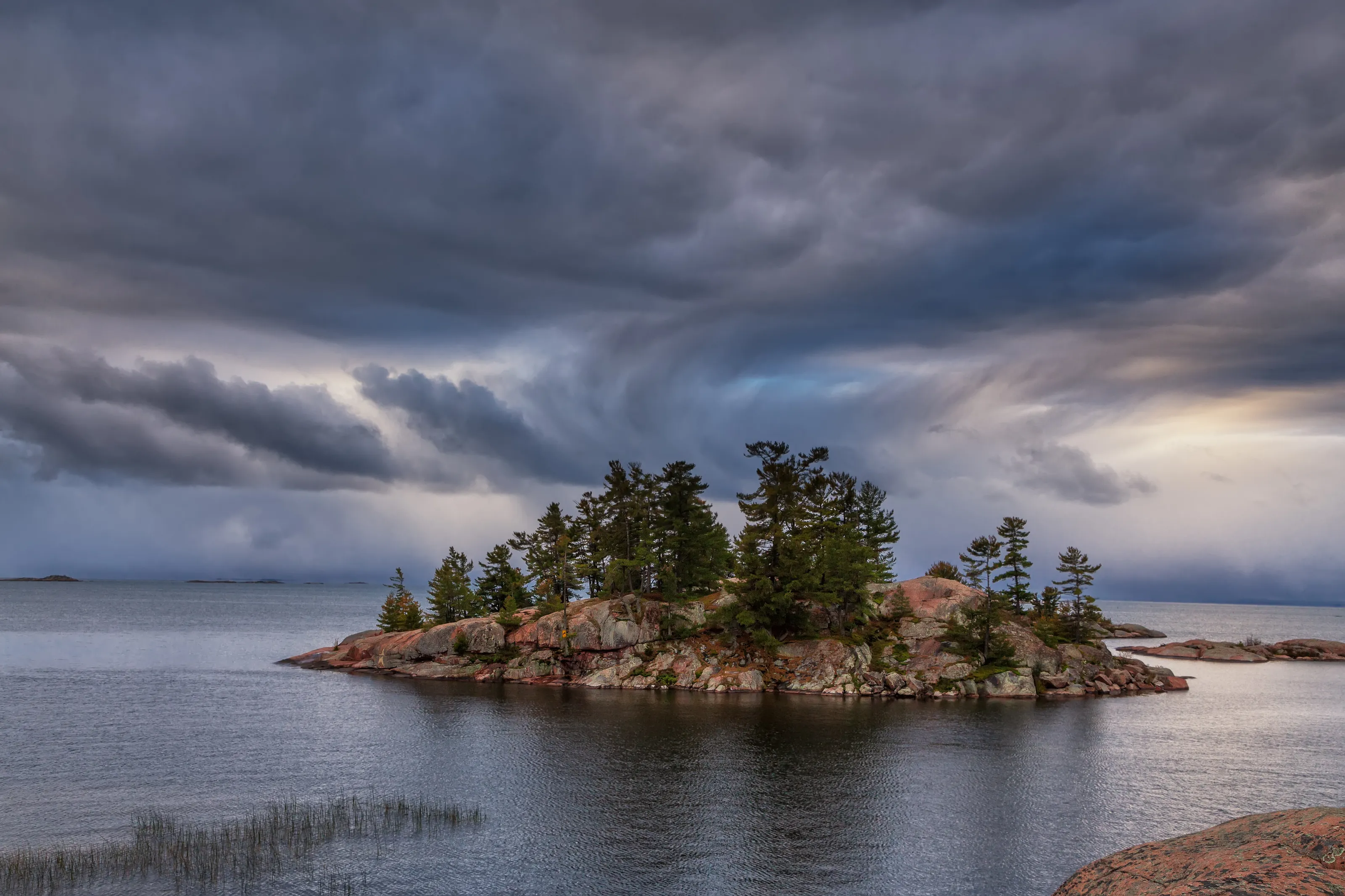 Sunrise of a stormy day - Killarney, Ontario, Canada