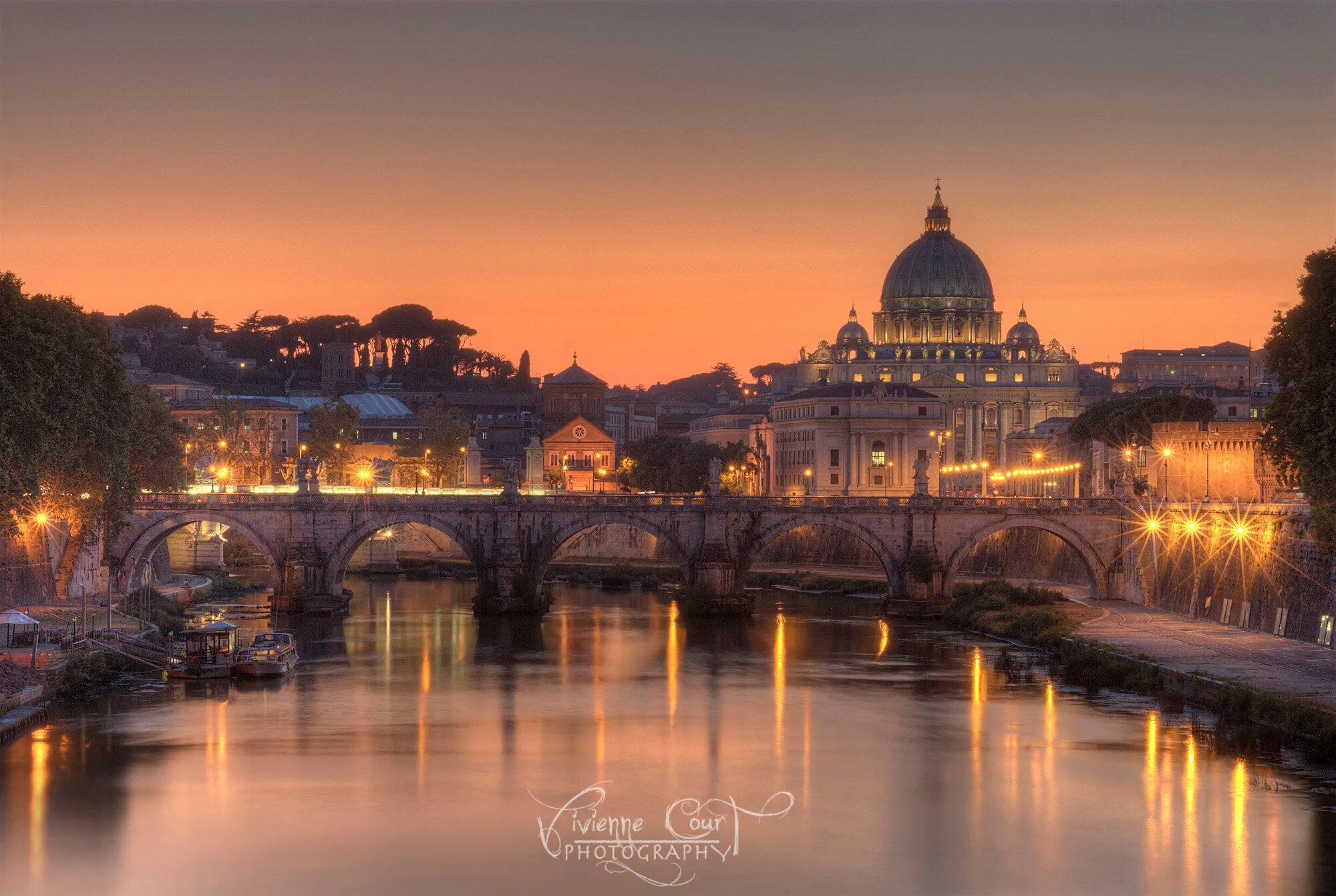 Sunset over St Peters