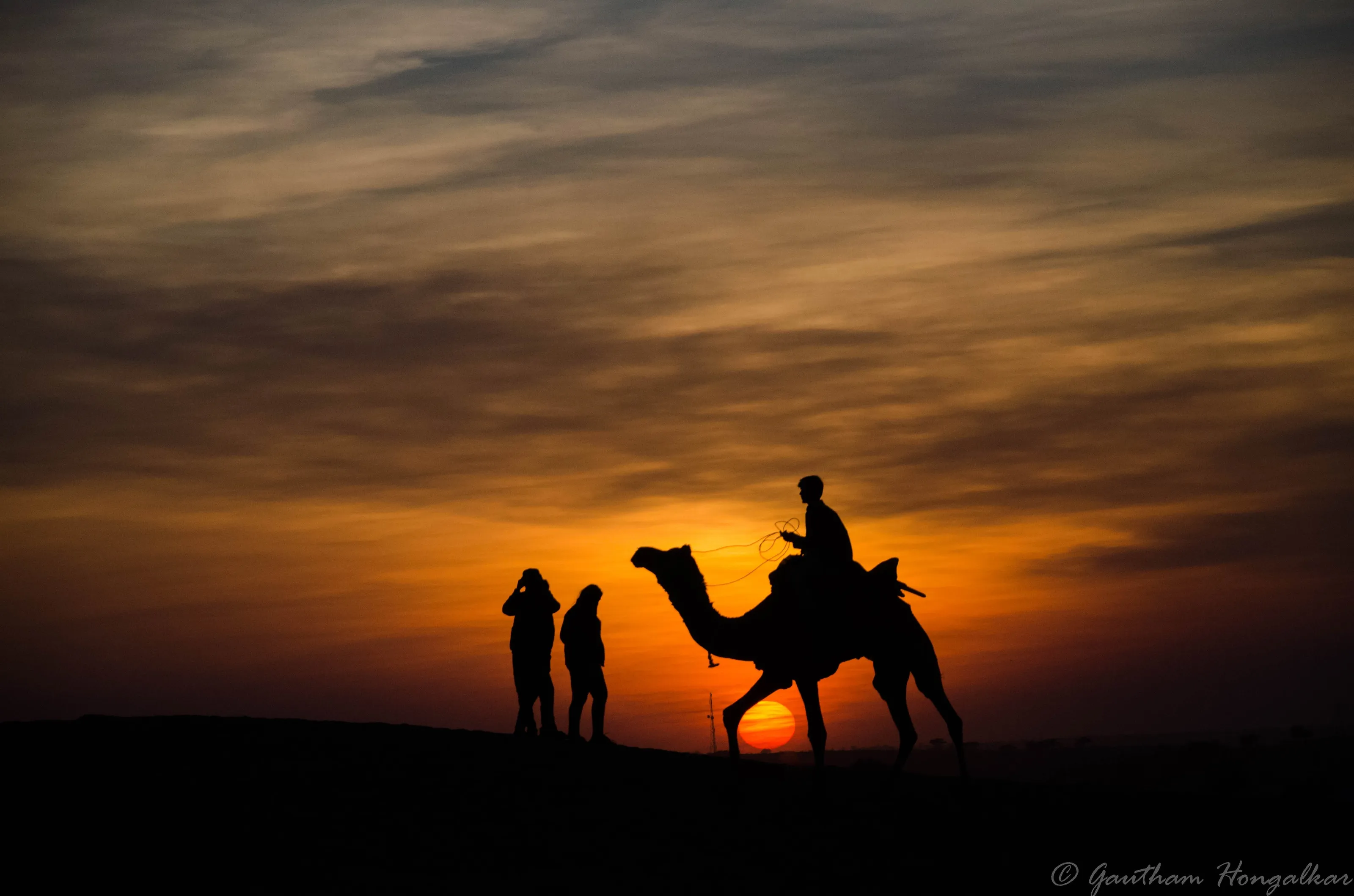 An evening in desert