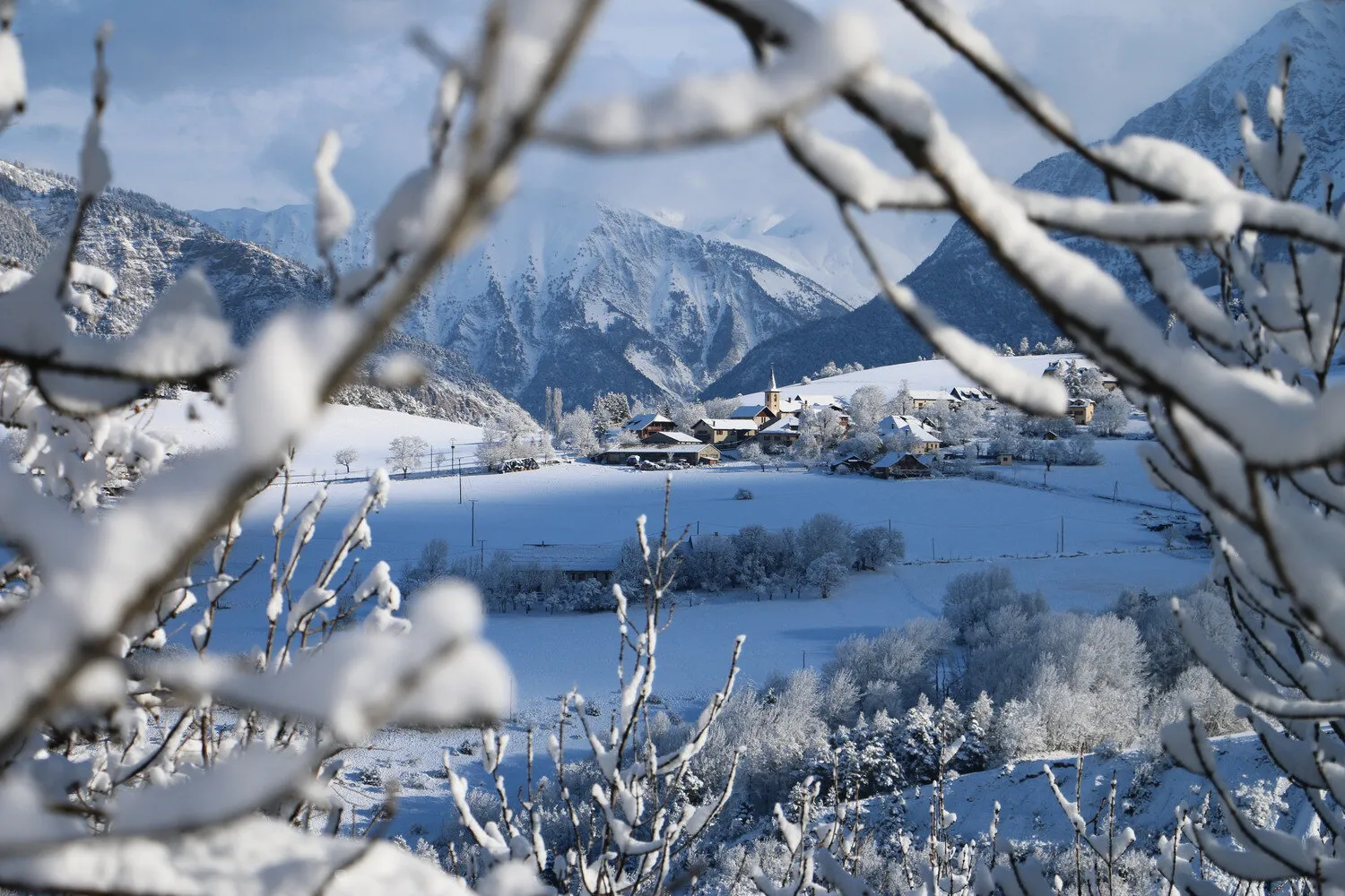 Snowy village