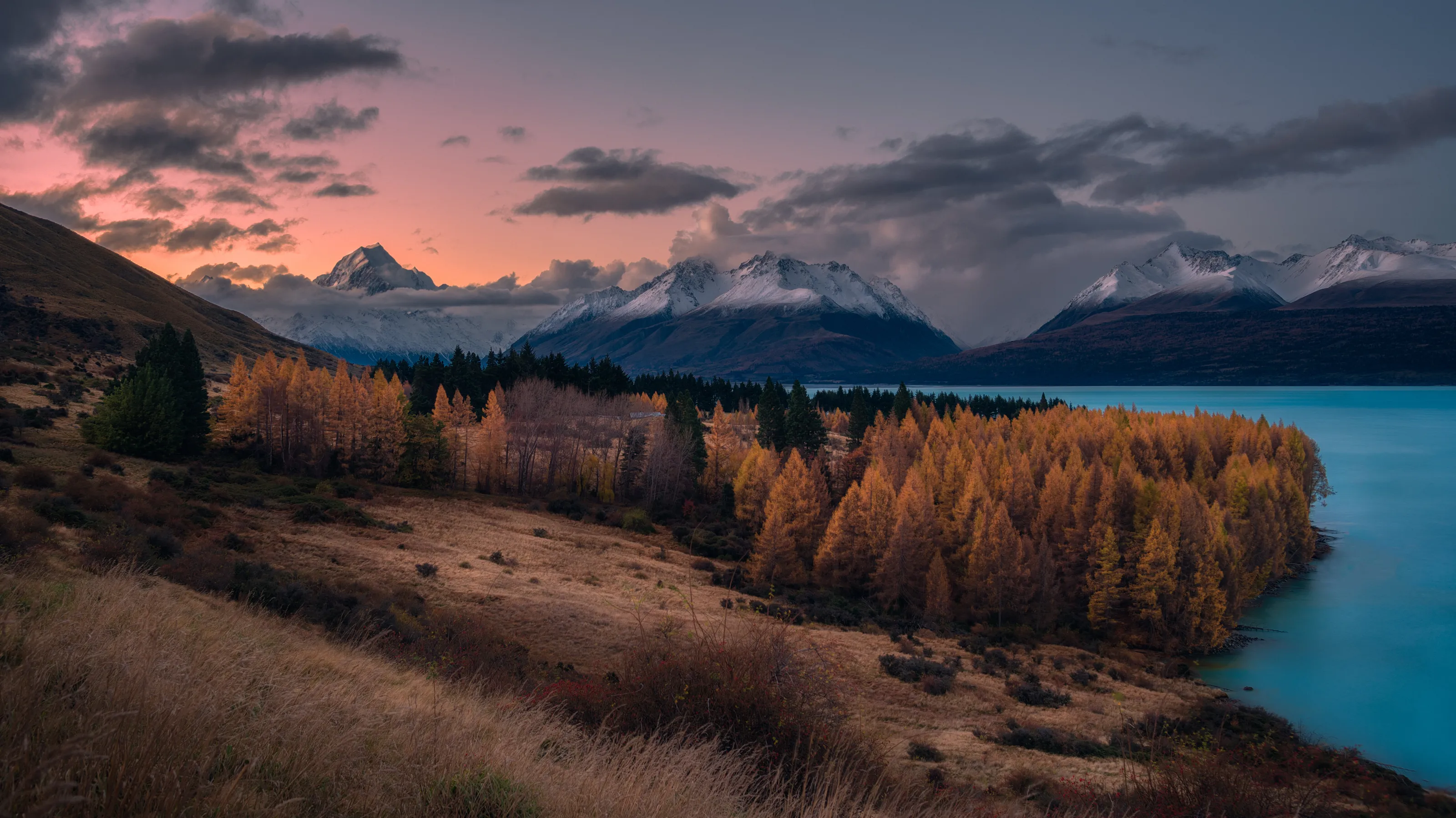Autumn Colours, Lake Pukaki, New Zealand