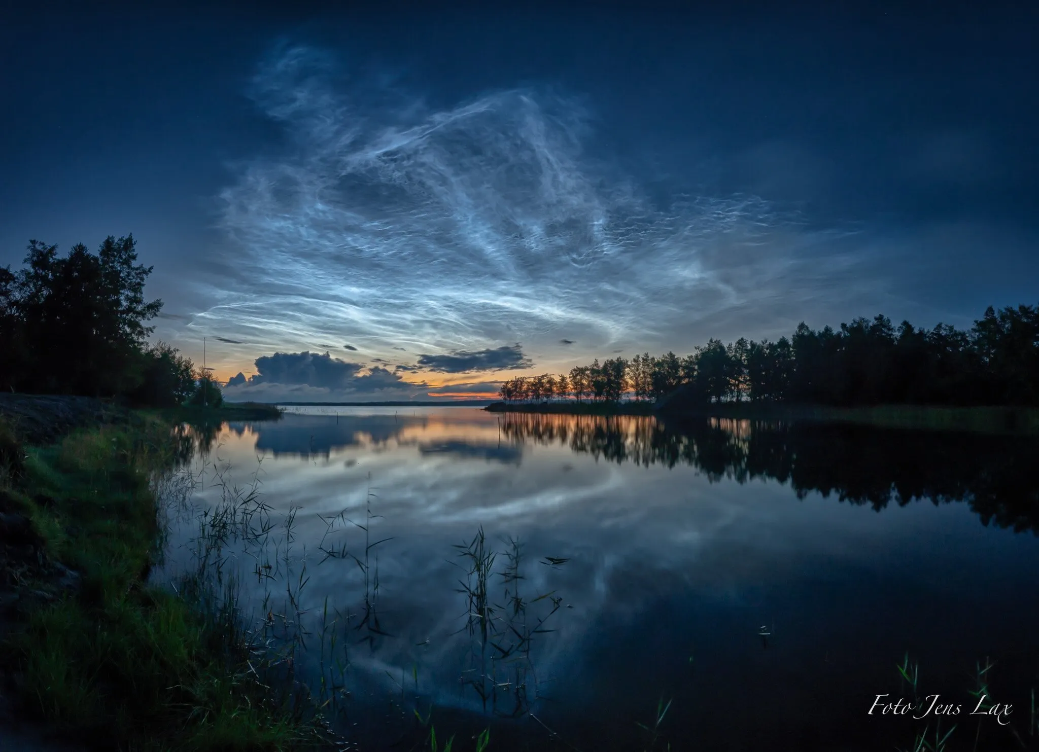 Glowing clouds