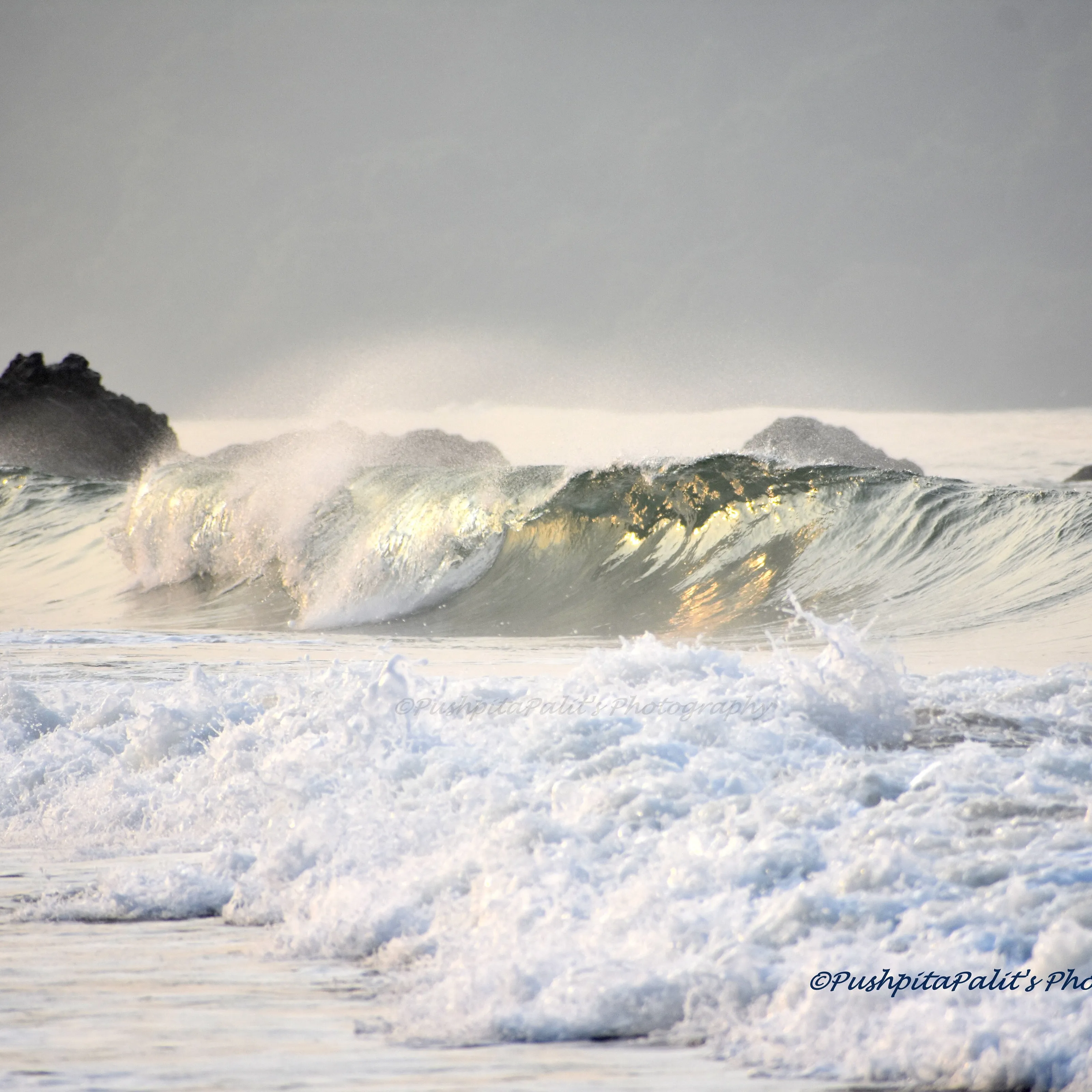 Roaring waves of the Arabian Sea.