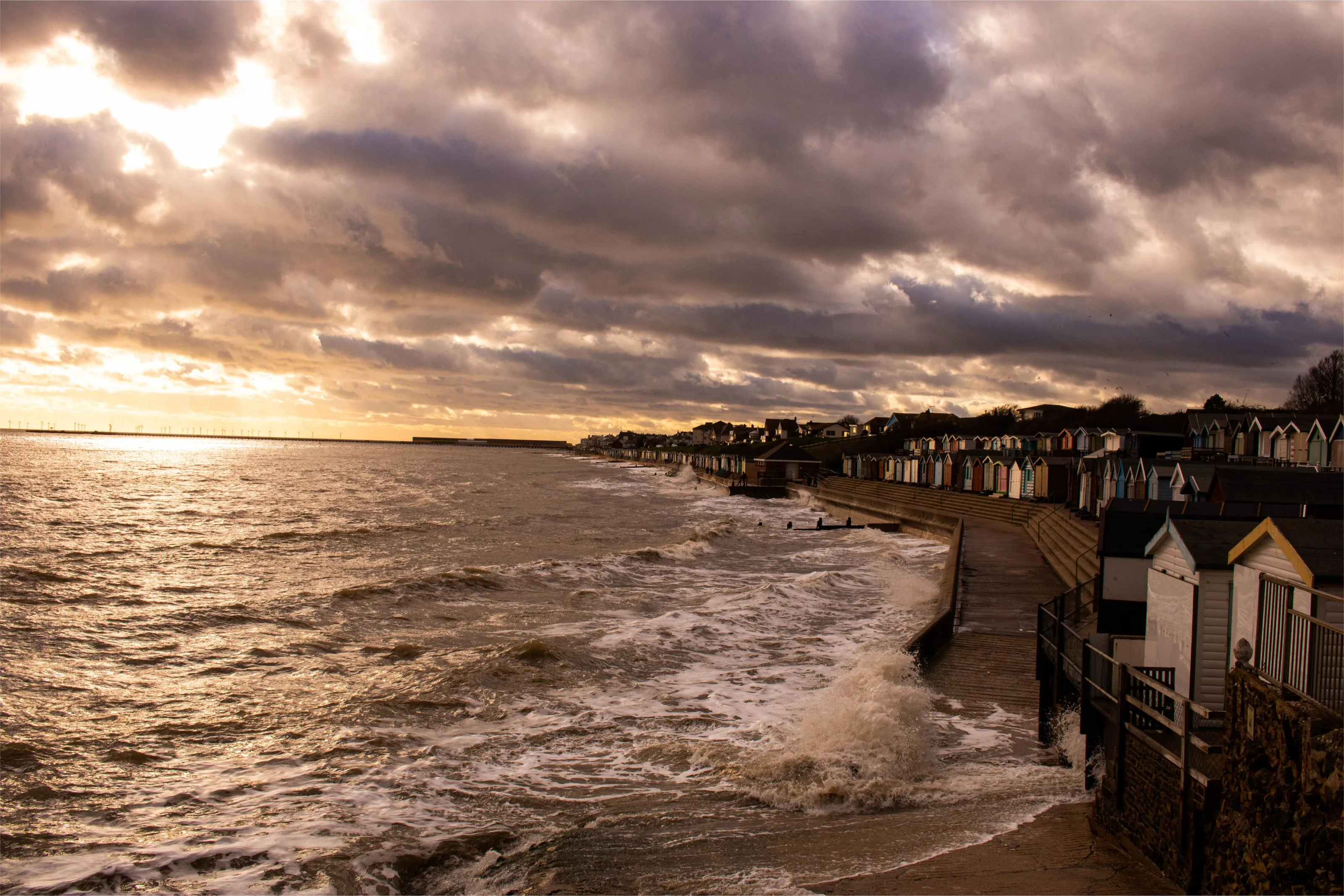 Seaside on a blustery day