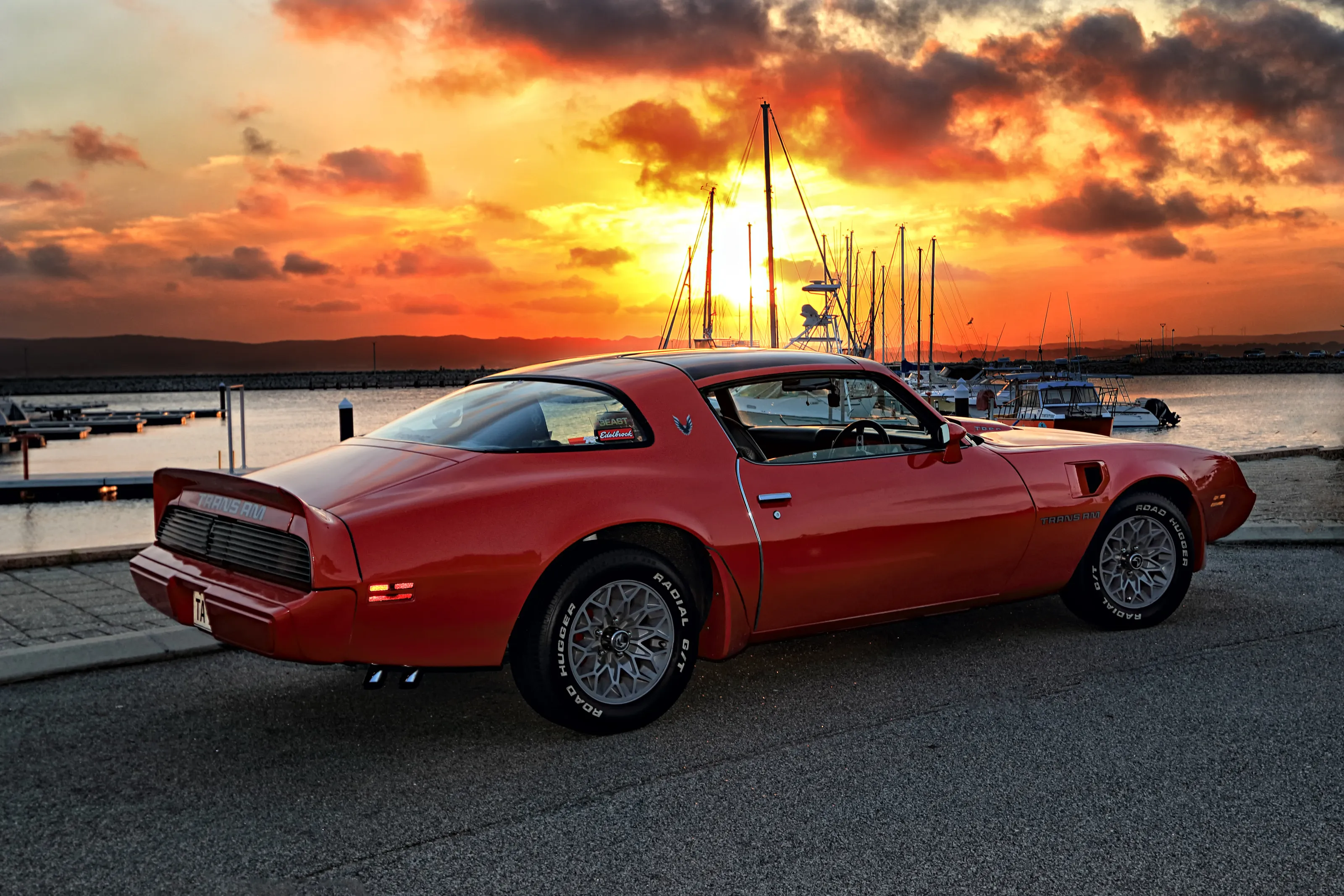 Firebird at Sunset