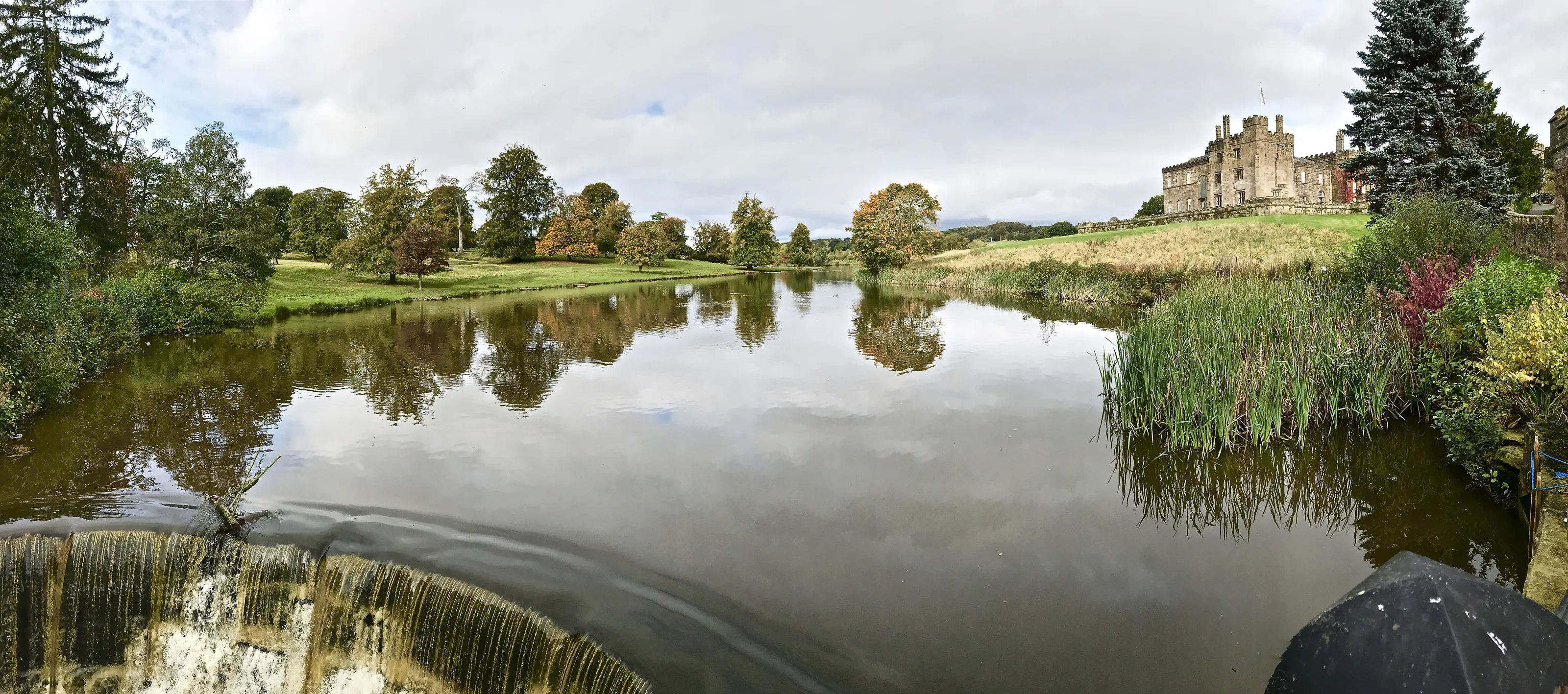Ripley weir and castle