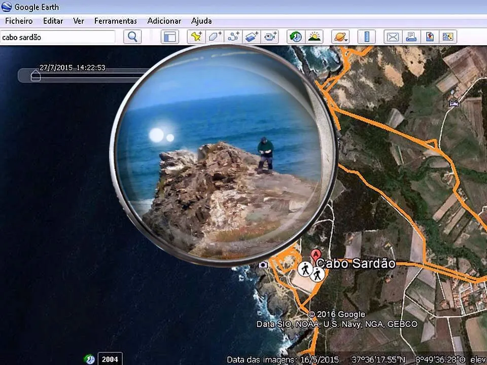 Olha o Viking no mapa . . .