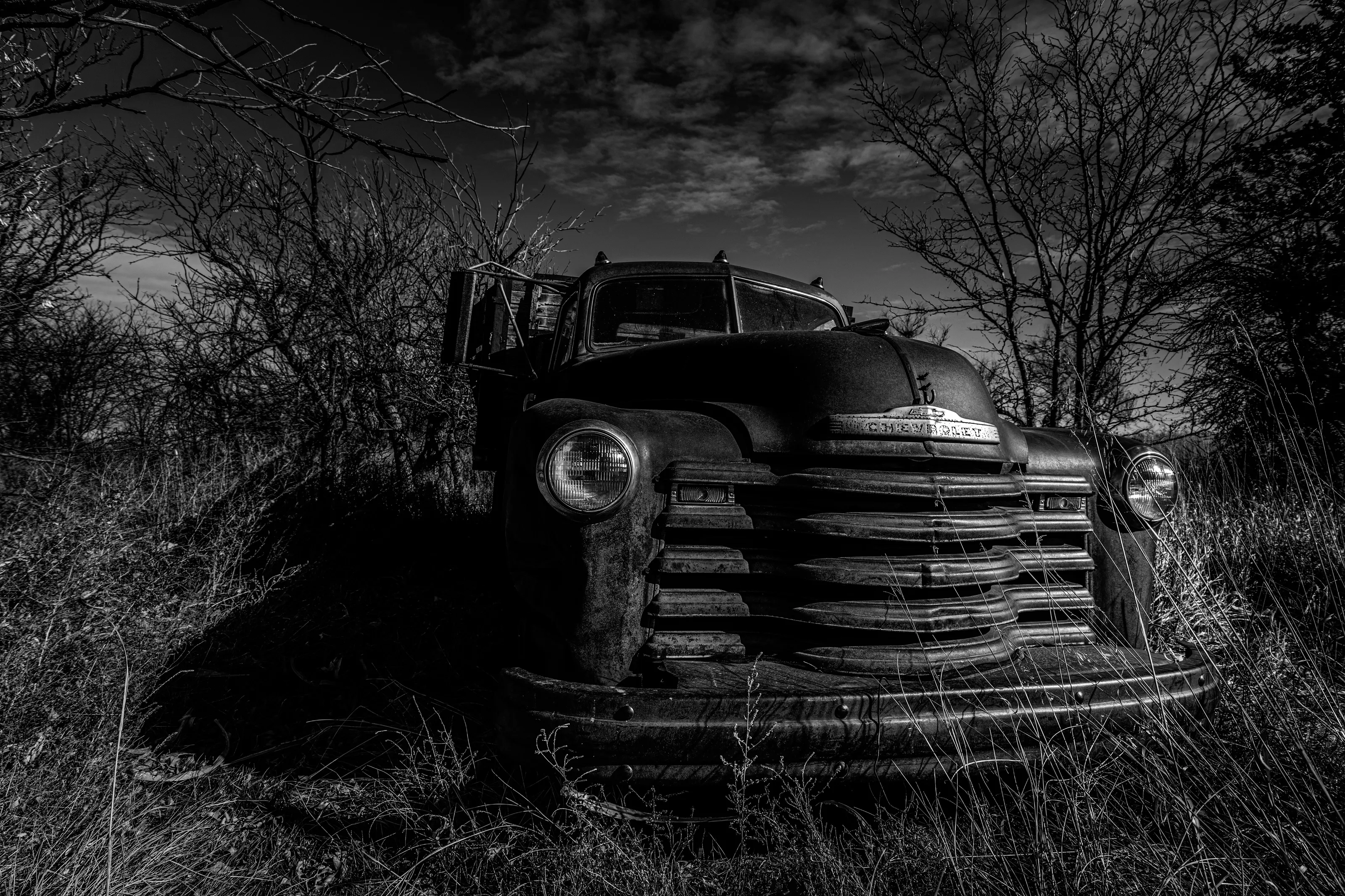 Old Chevy B&W