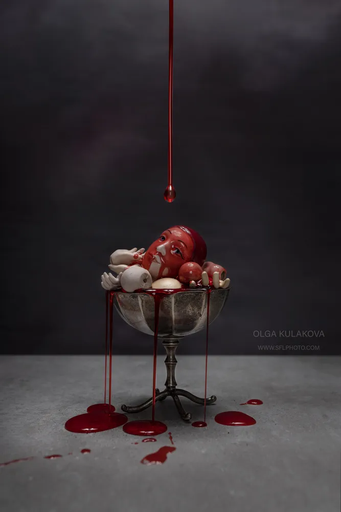 Still life with dolls parts