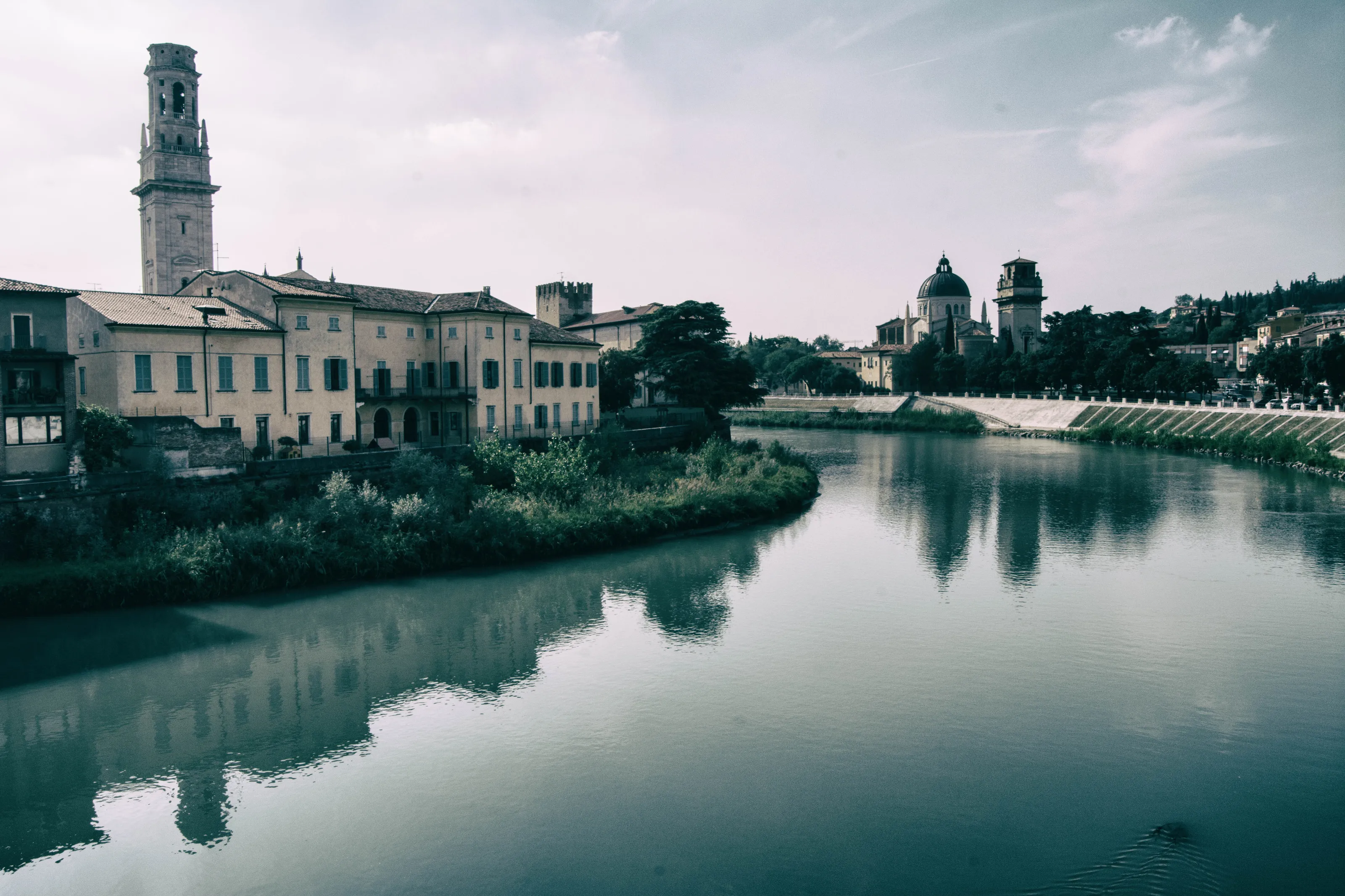 Verona reflected in The Adige