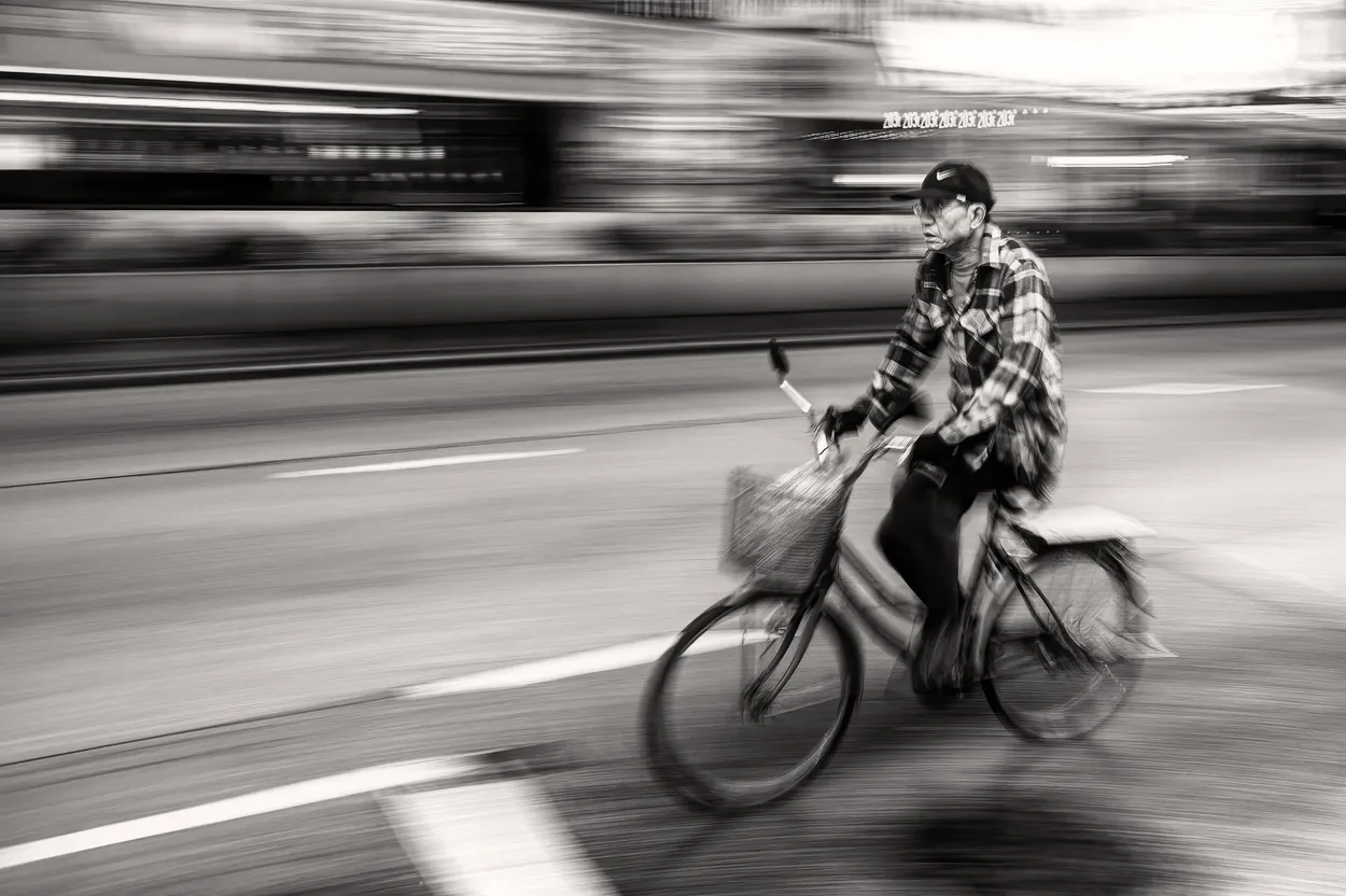 Man on Bike (Hong Kong)