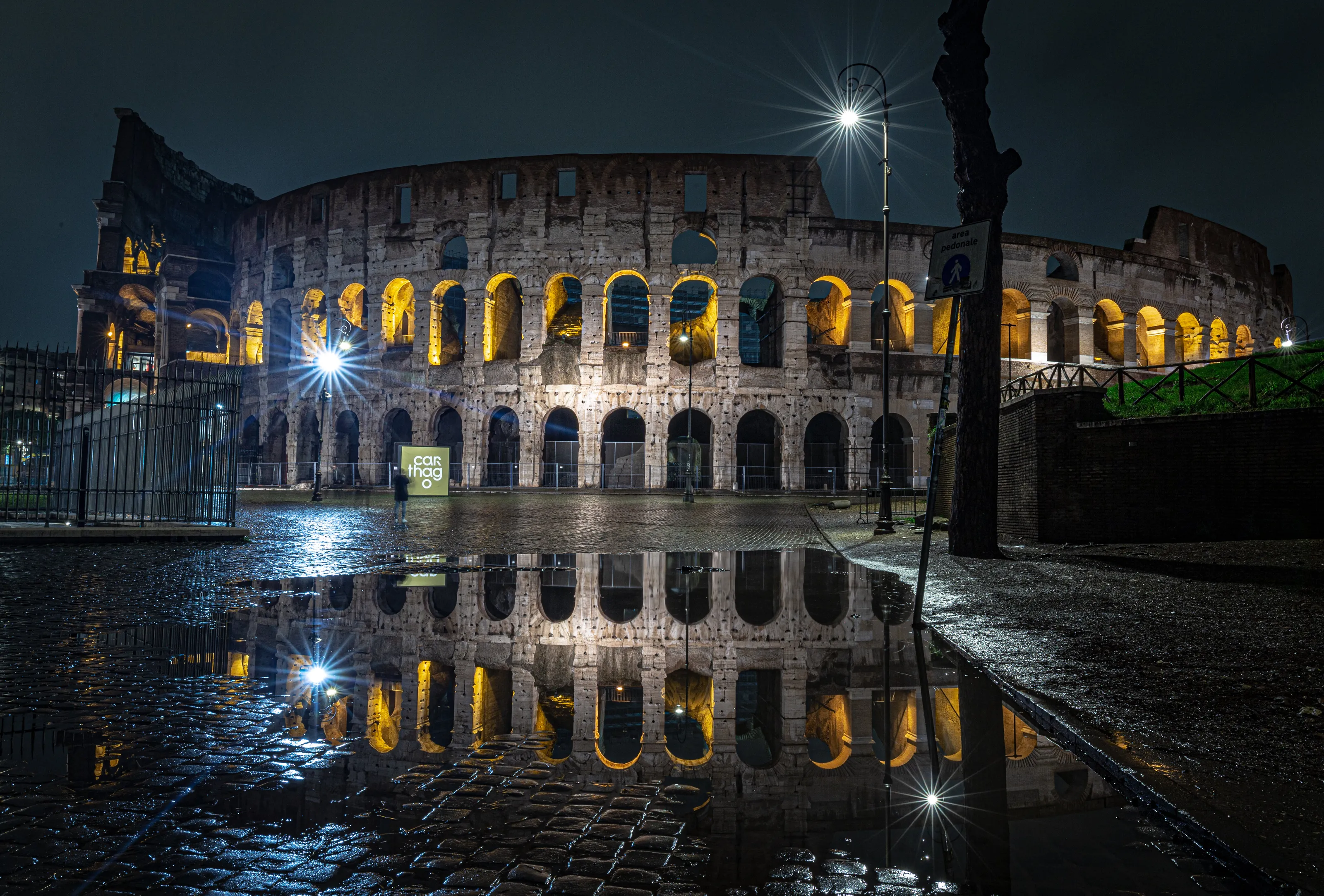 Colosseum reflection
