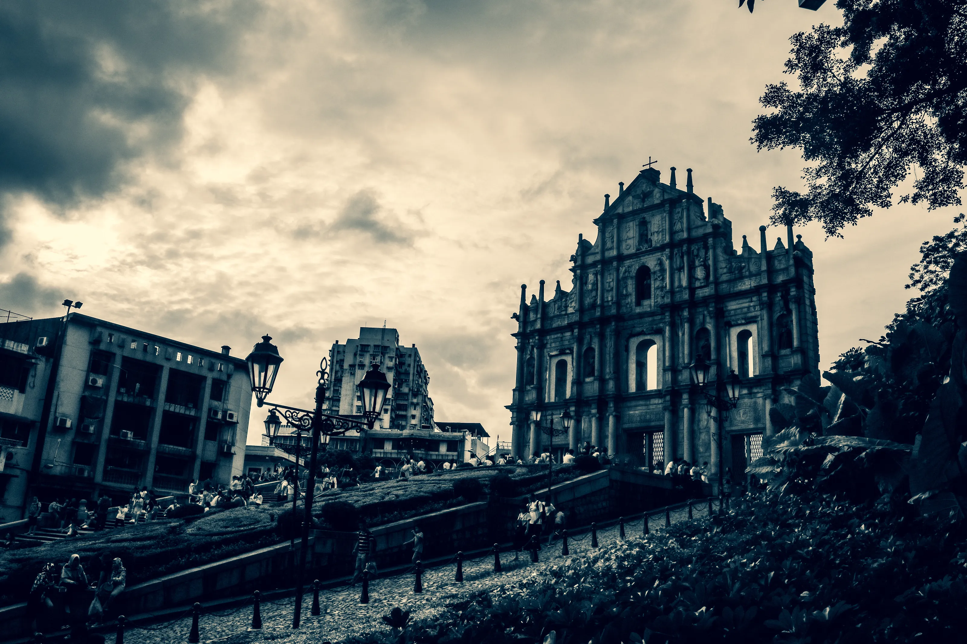 In ruins