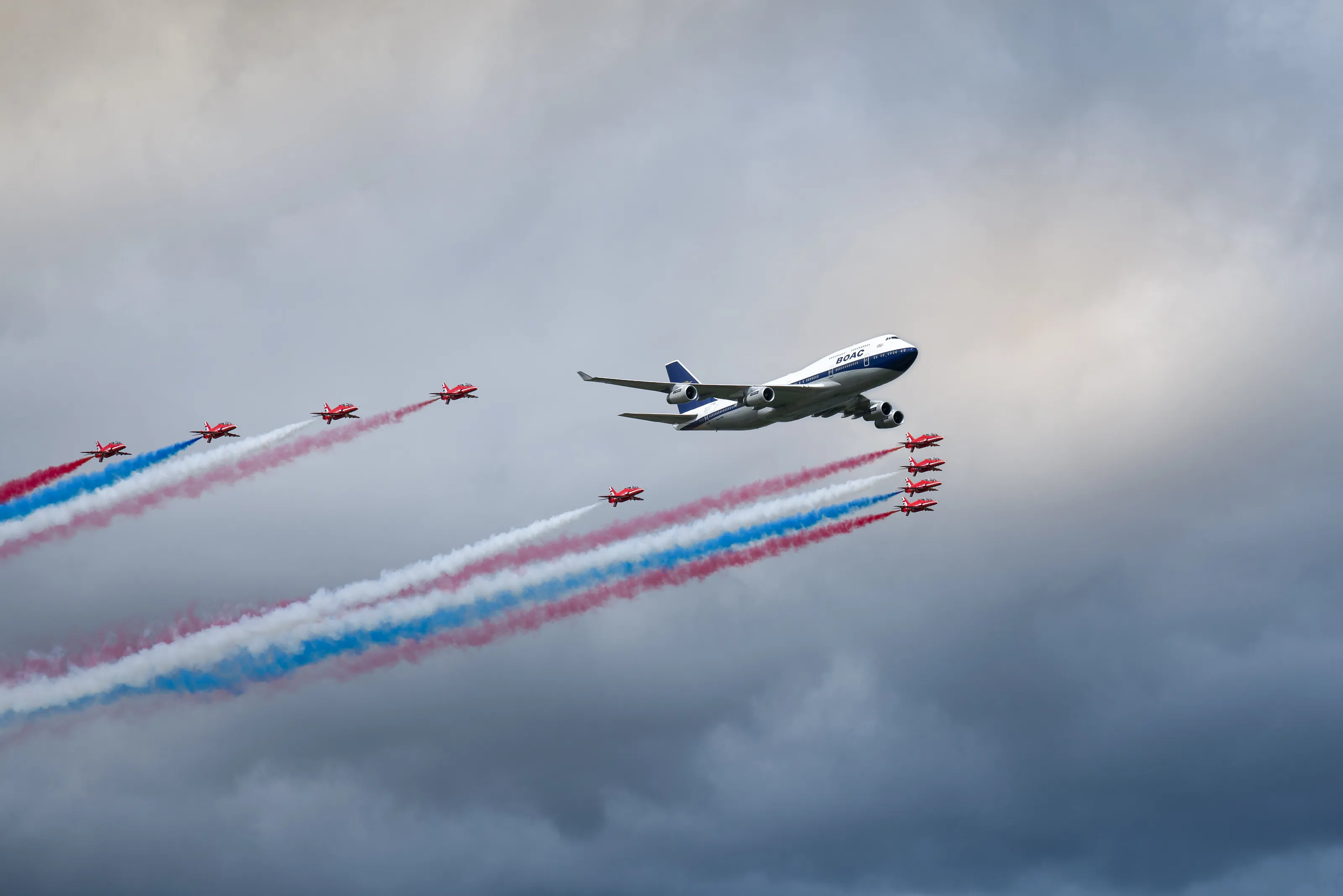 Red Arrows & BOAC Flypast
