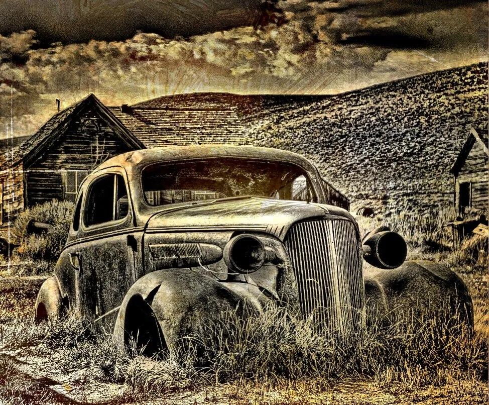 Abandoned car