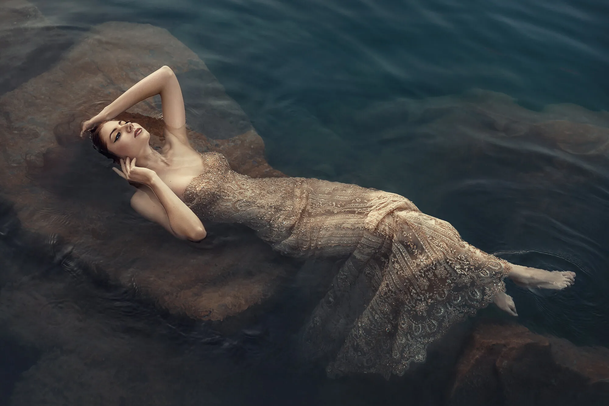 In the dark waters