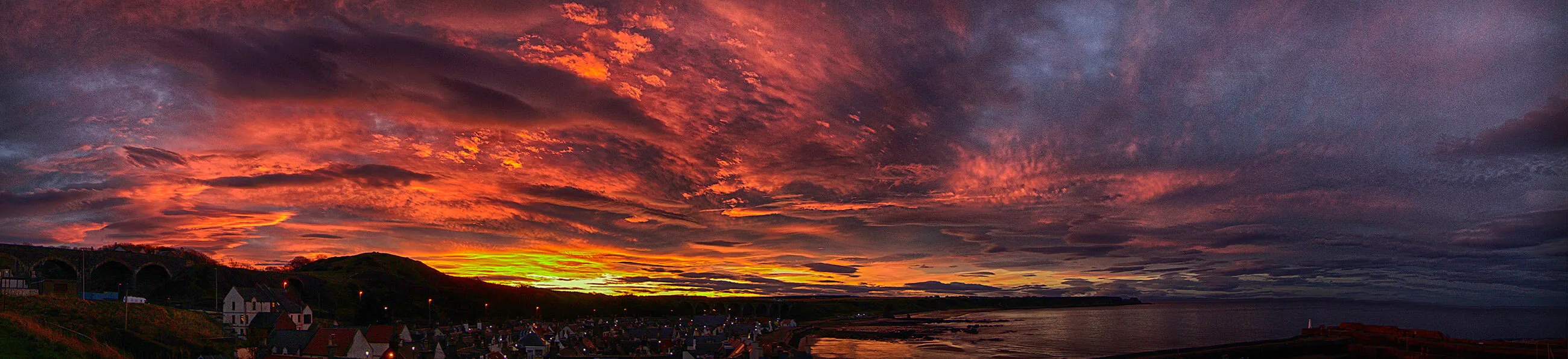 Sky on fire