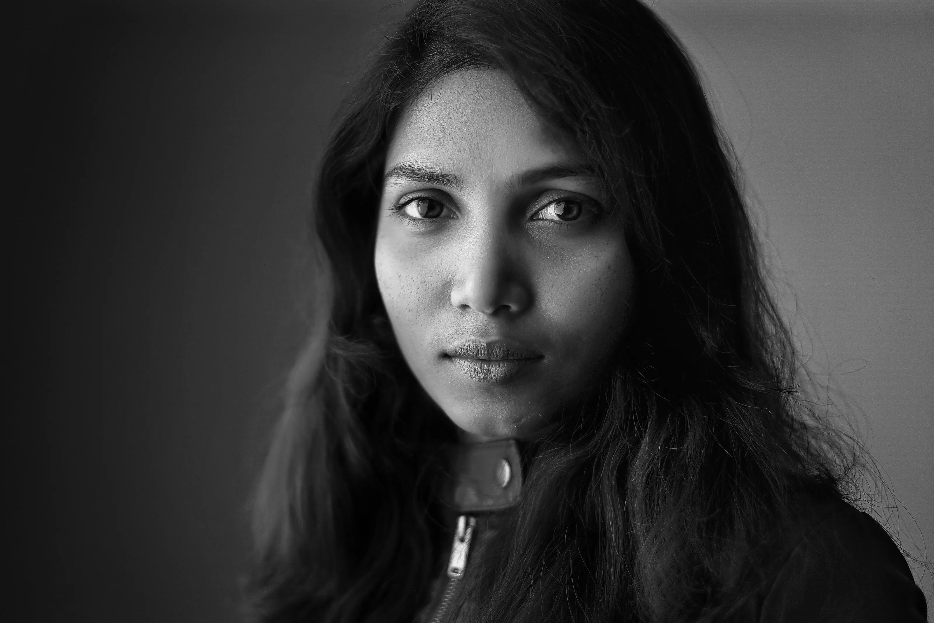 Black and White Portrait of Libina