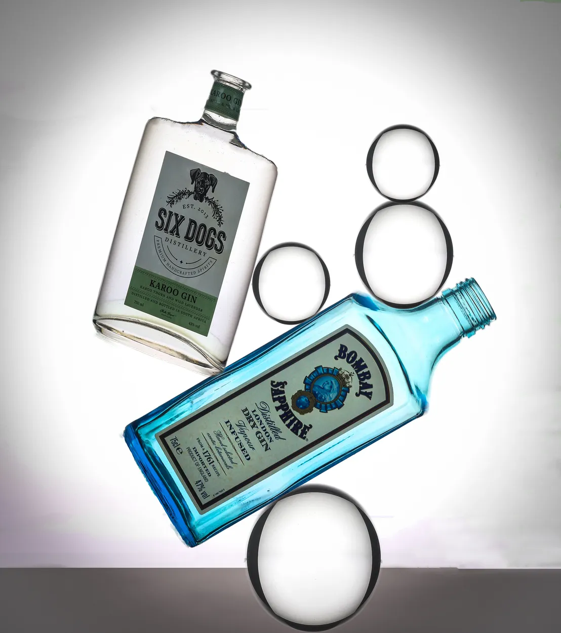 glam glass- balancing with a ball
