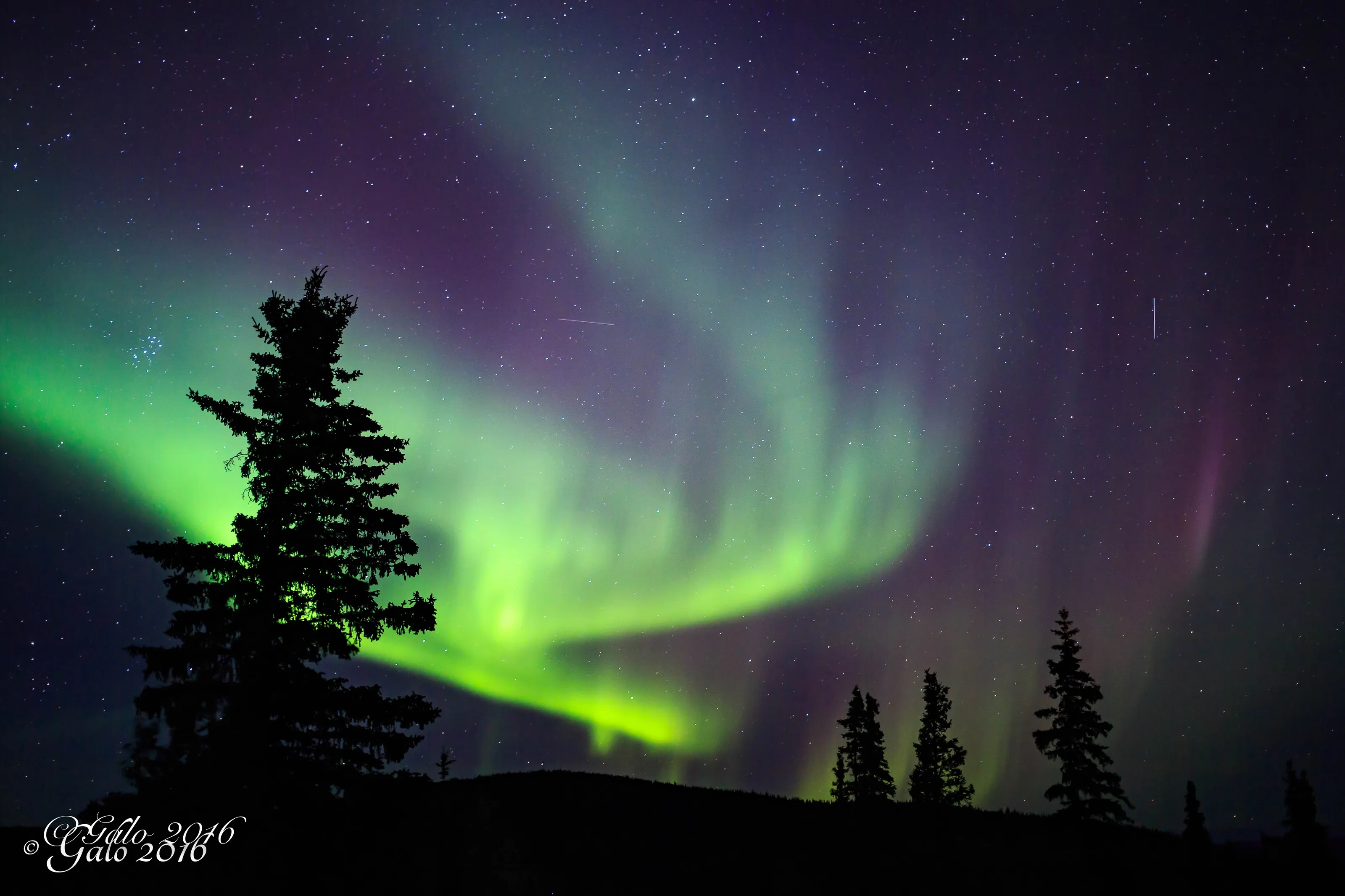 Northern lights in early fall
