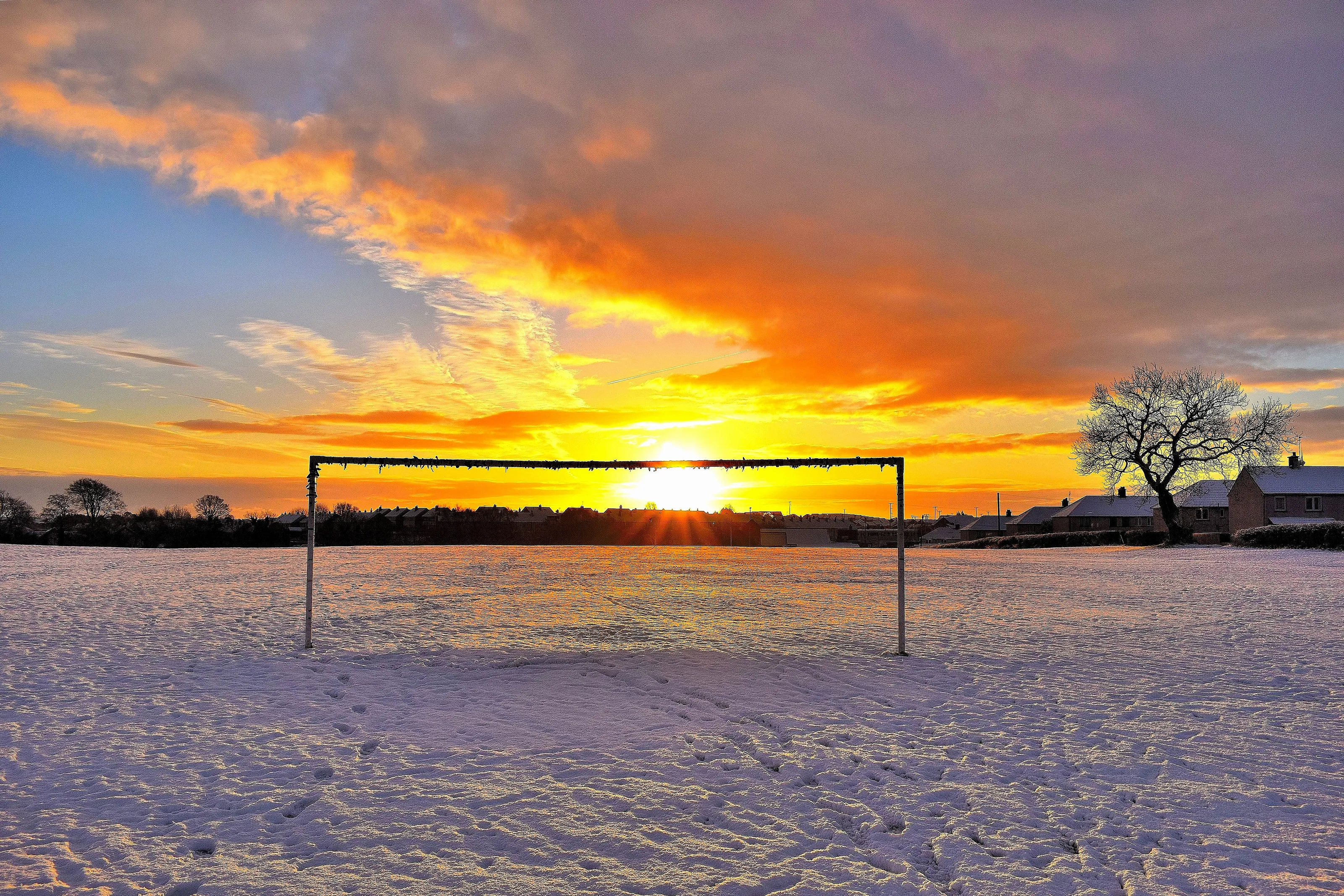 SNOW FOOTBALL TODAY