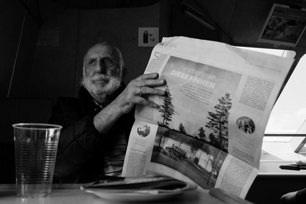 The man on the ferry