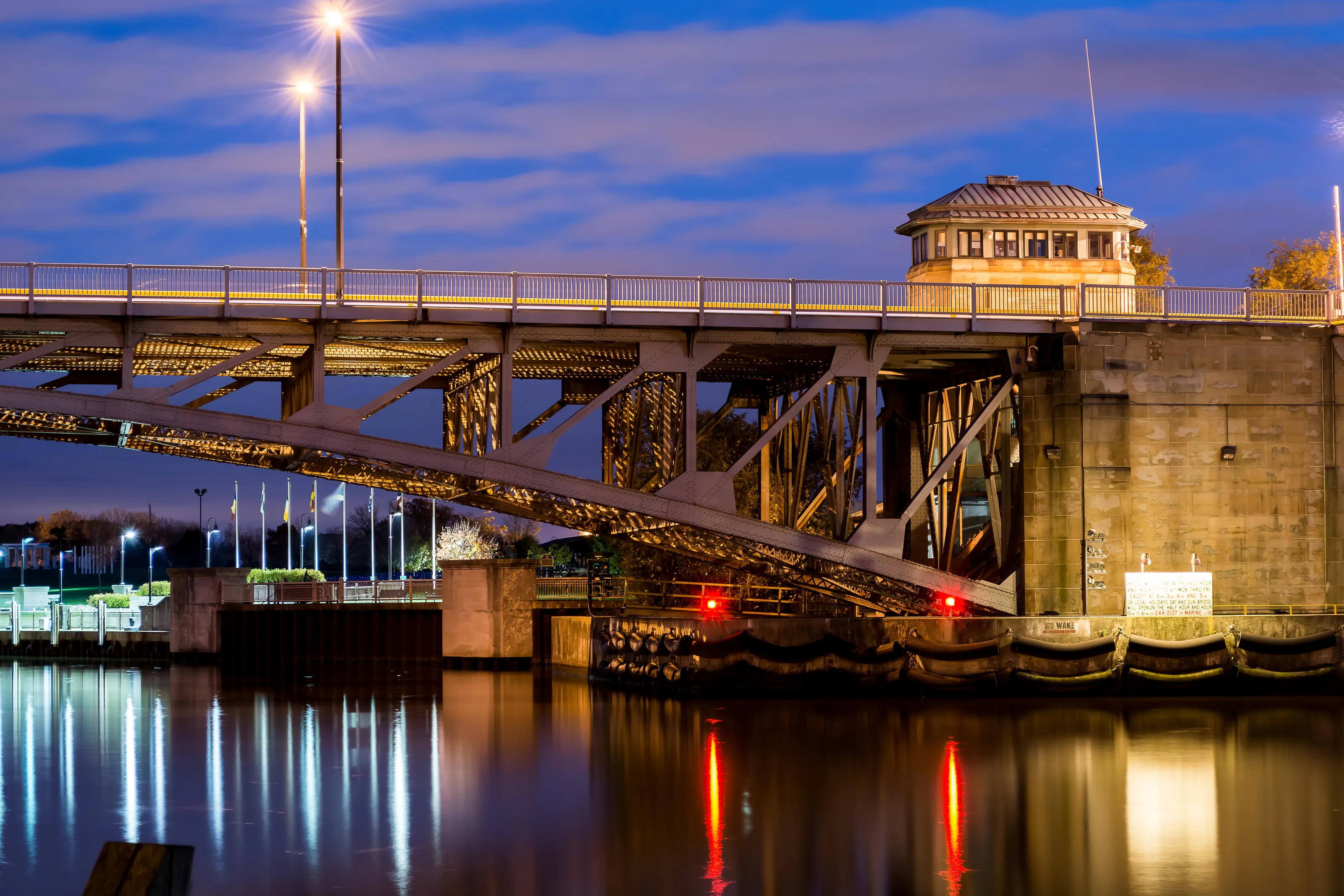 Draw Bridge at night
