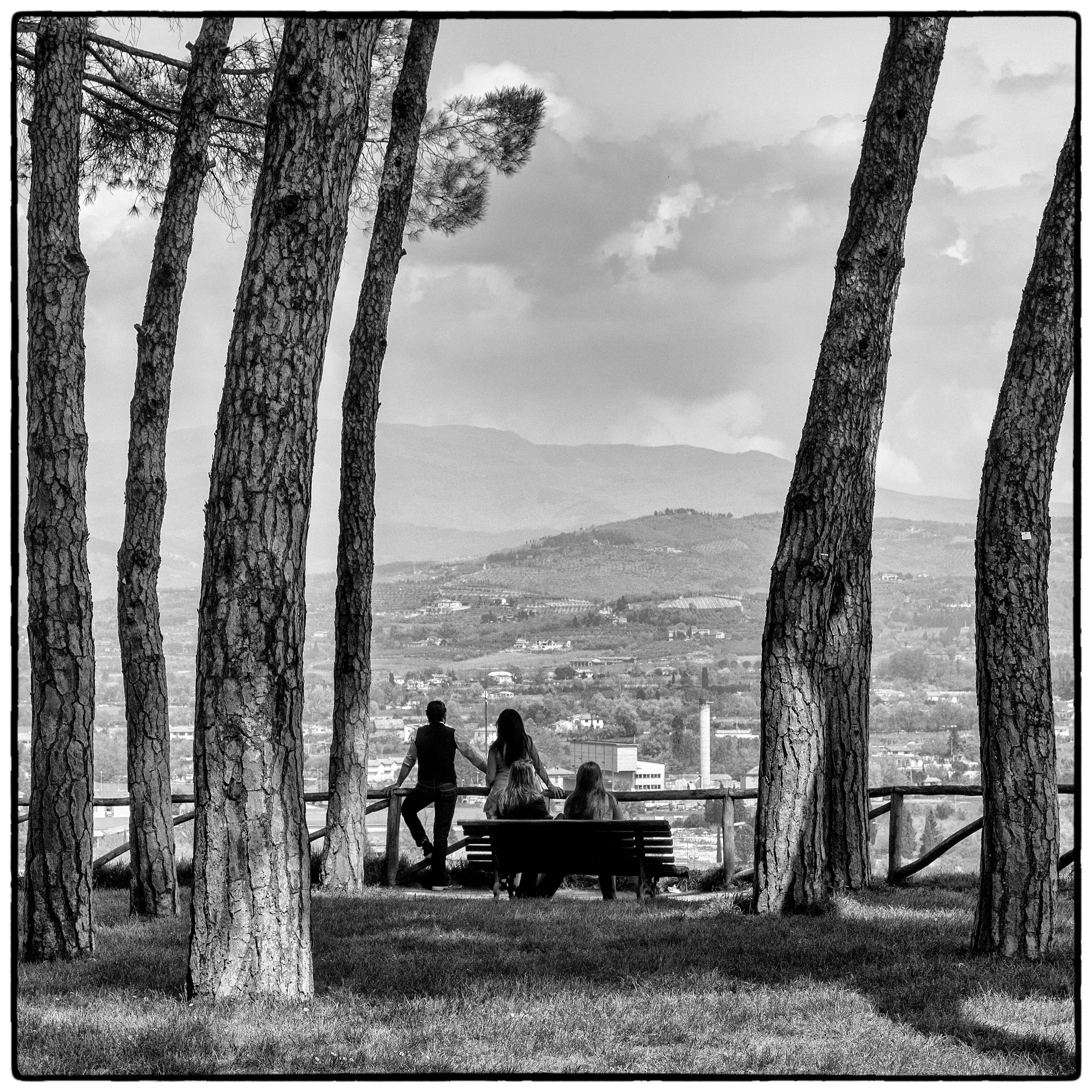 View from Arezzo in Tuscany Italy