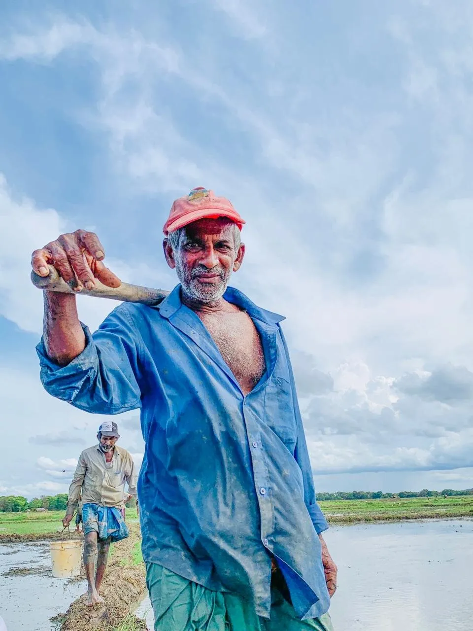 Farmers smile