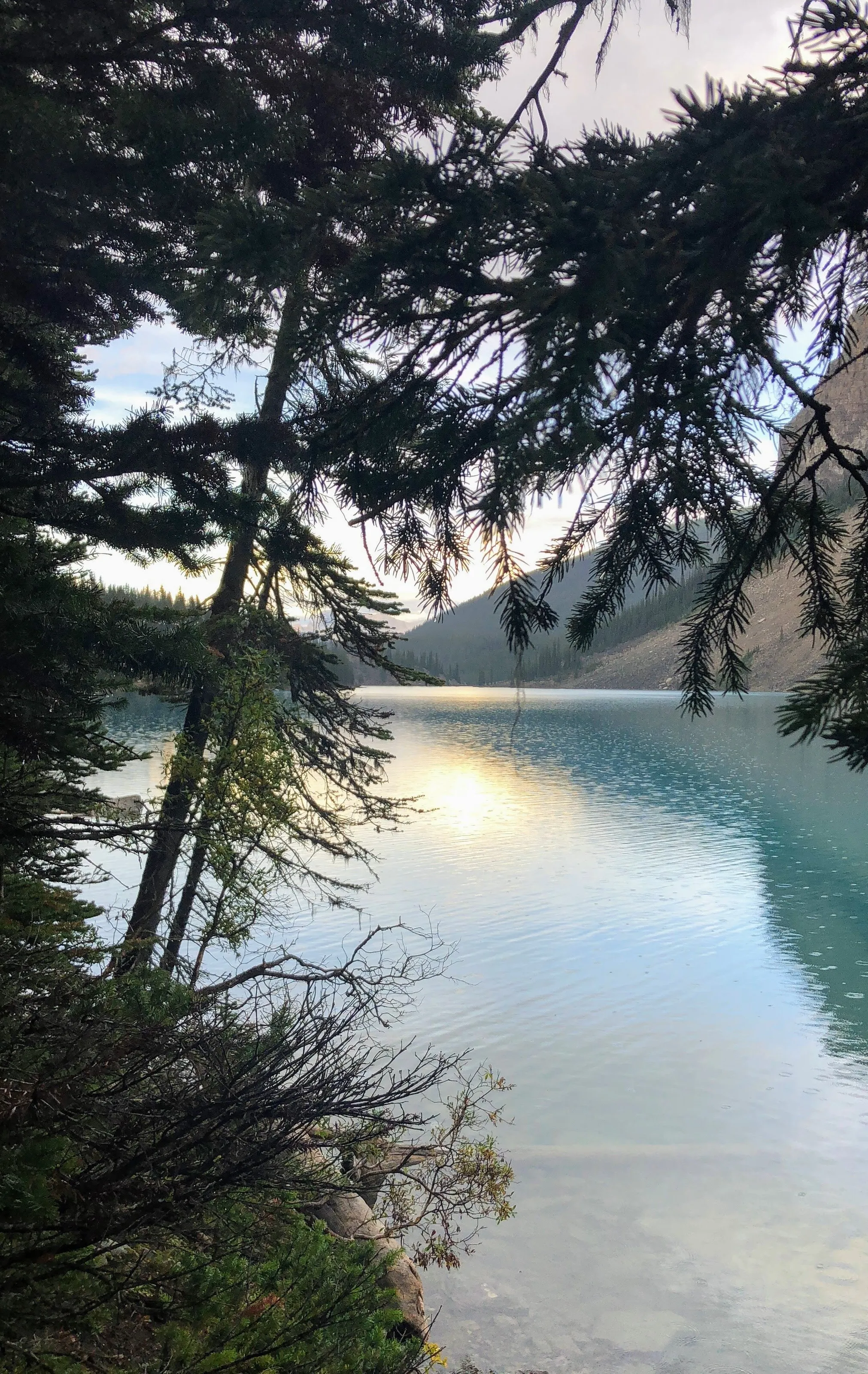 Lake moraine