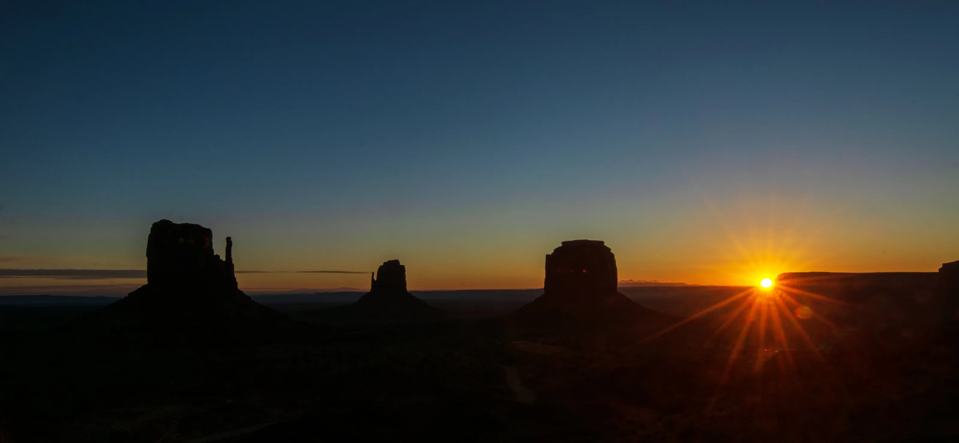 Sunrise at monument valley