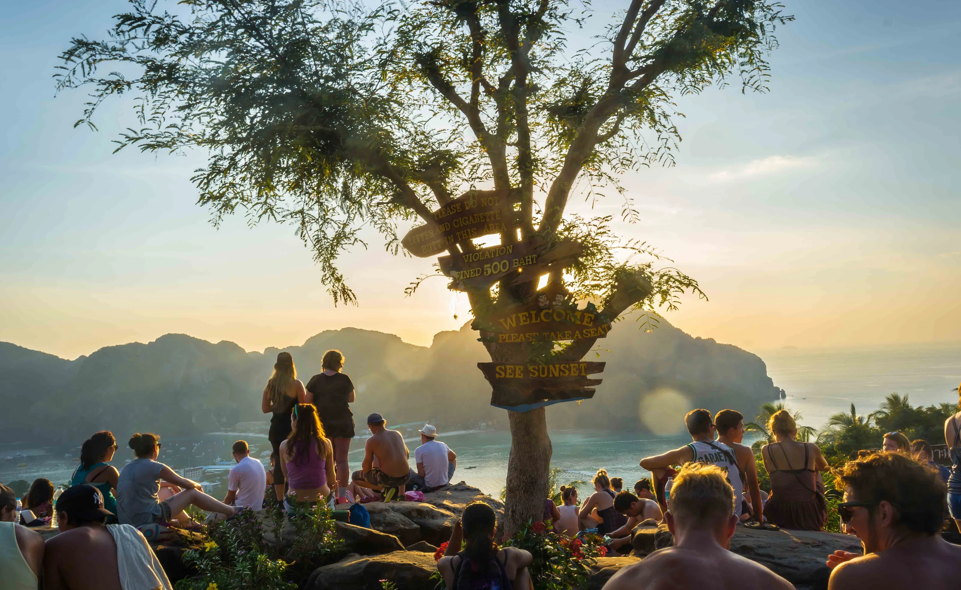 Sunset with a view