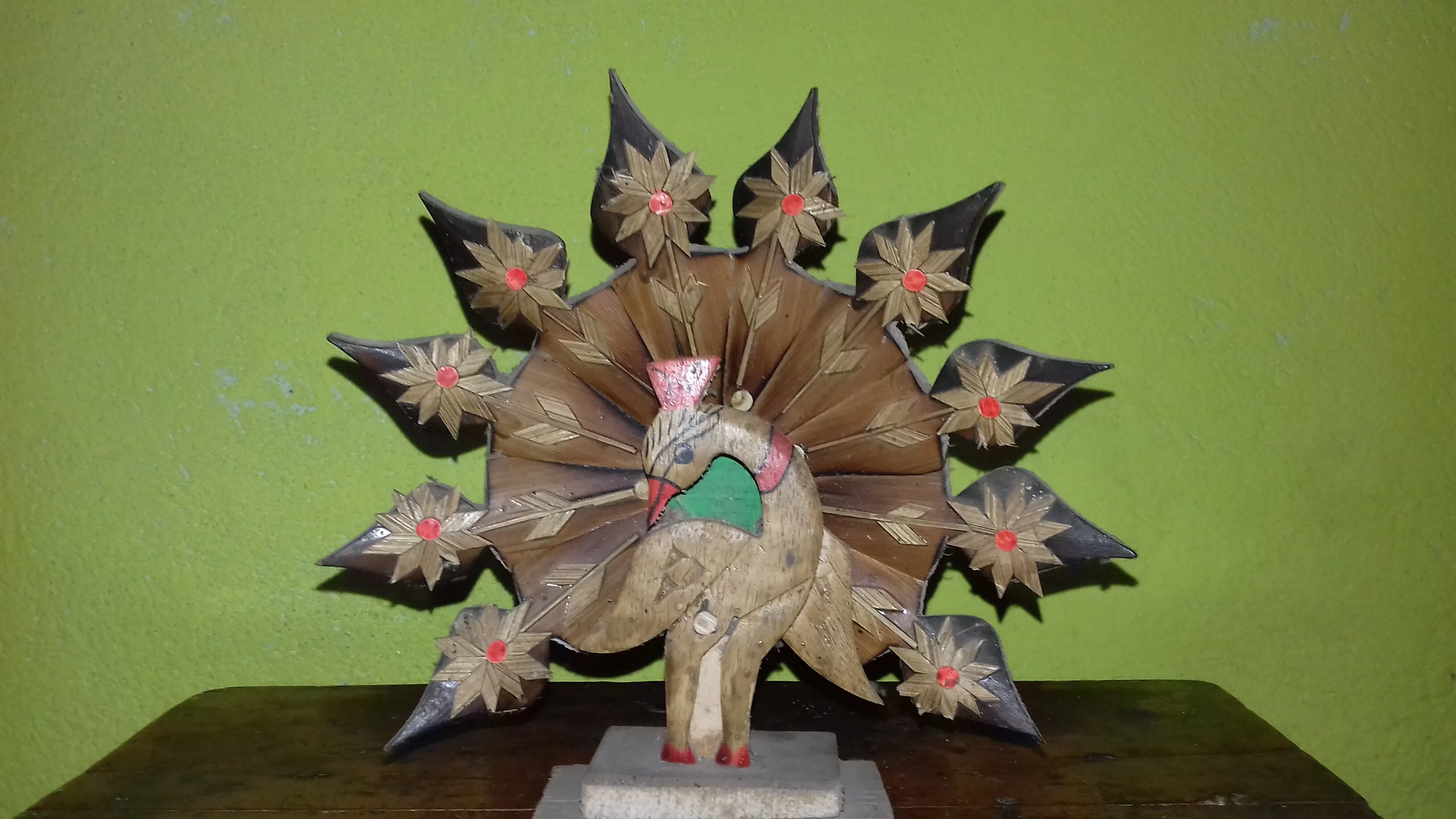 Handcrafted  peacock