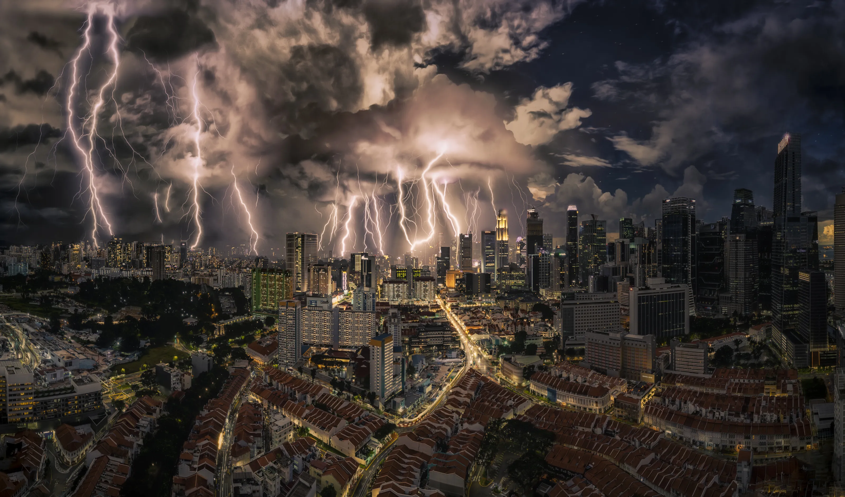 Singapore Lightning storm