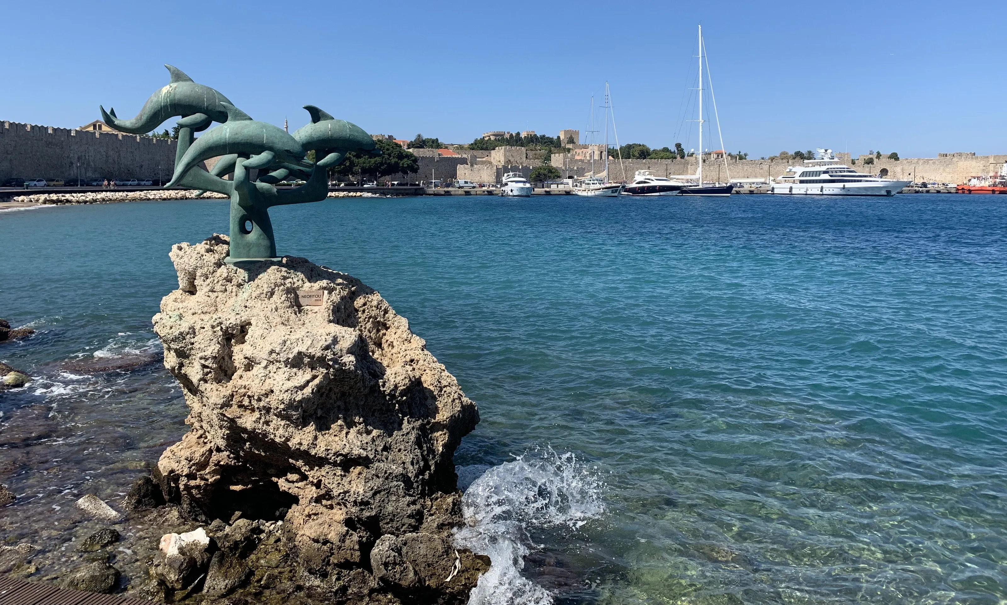 Greece harbour side