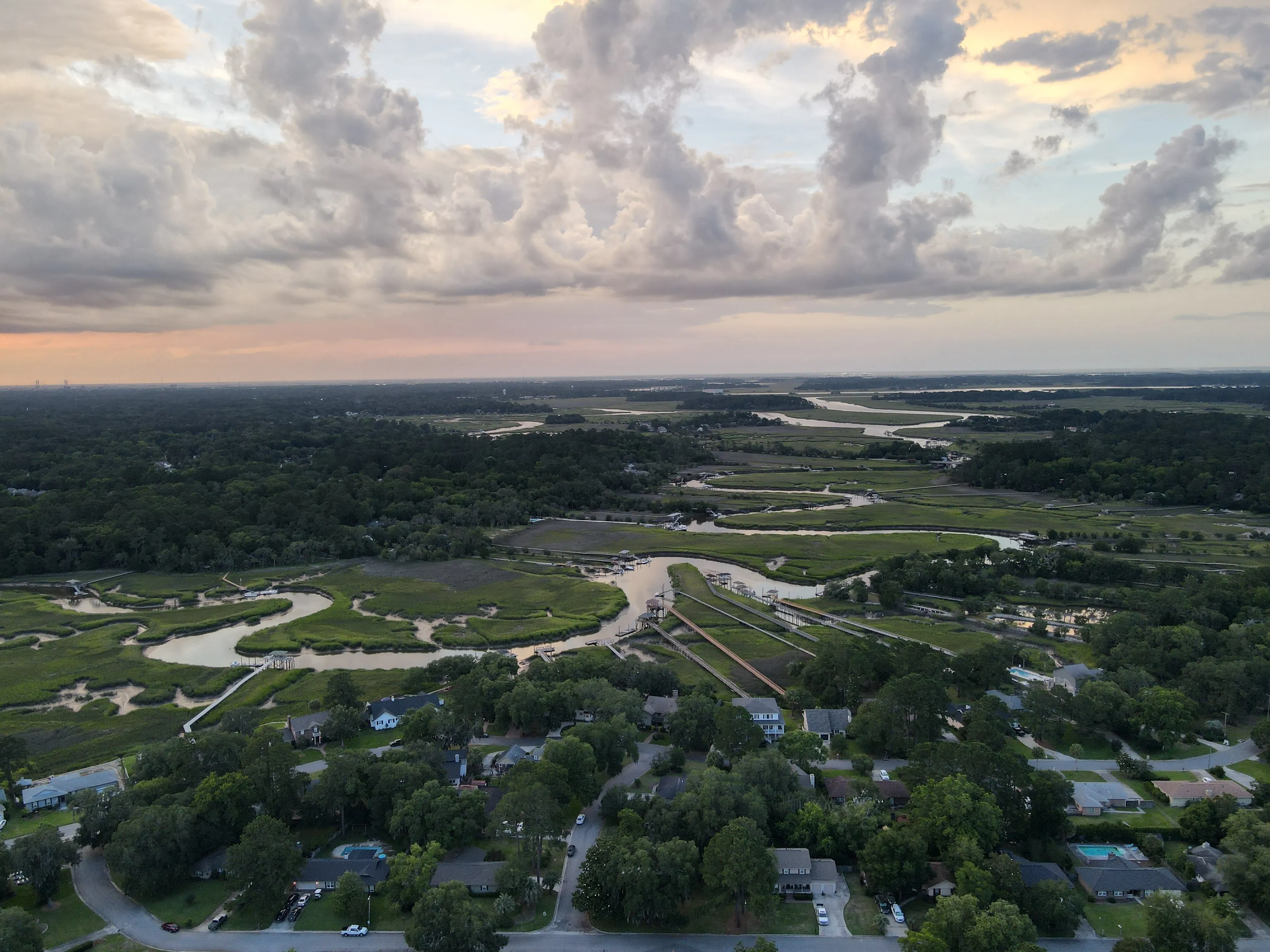 Sunset on the marsh