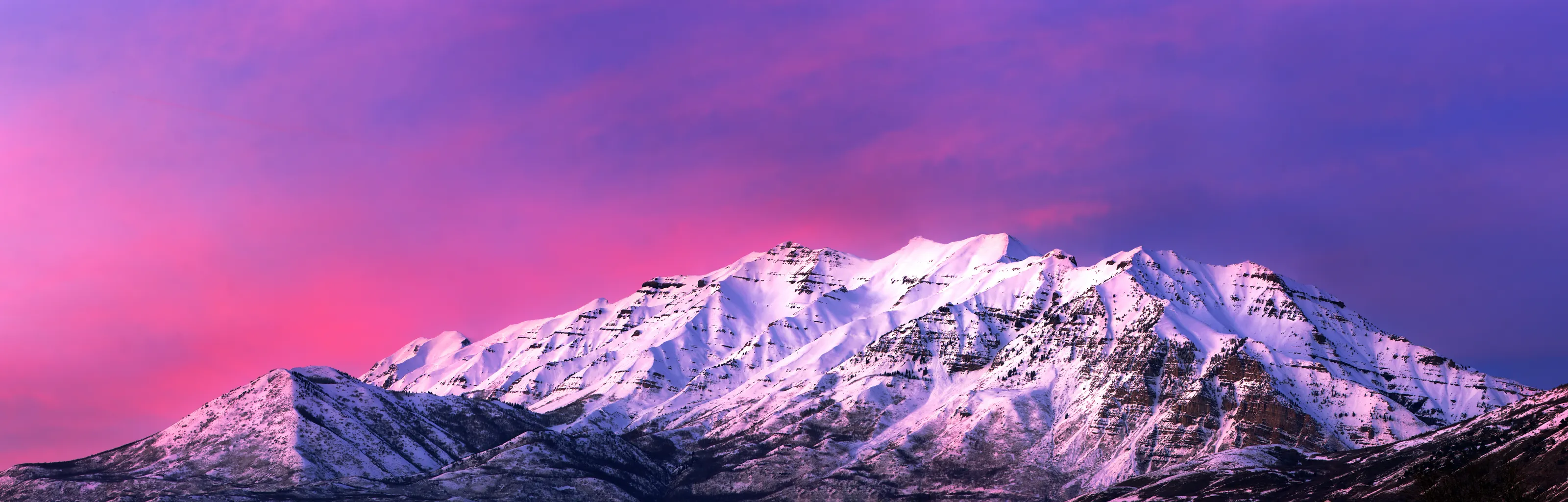 Winter Sunset over Mt. Timpanogos